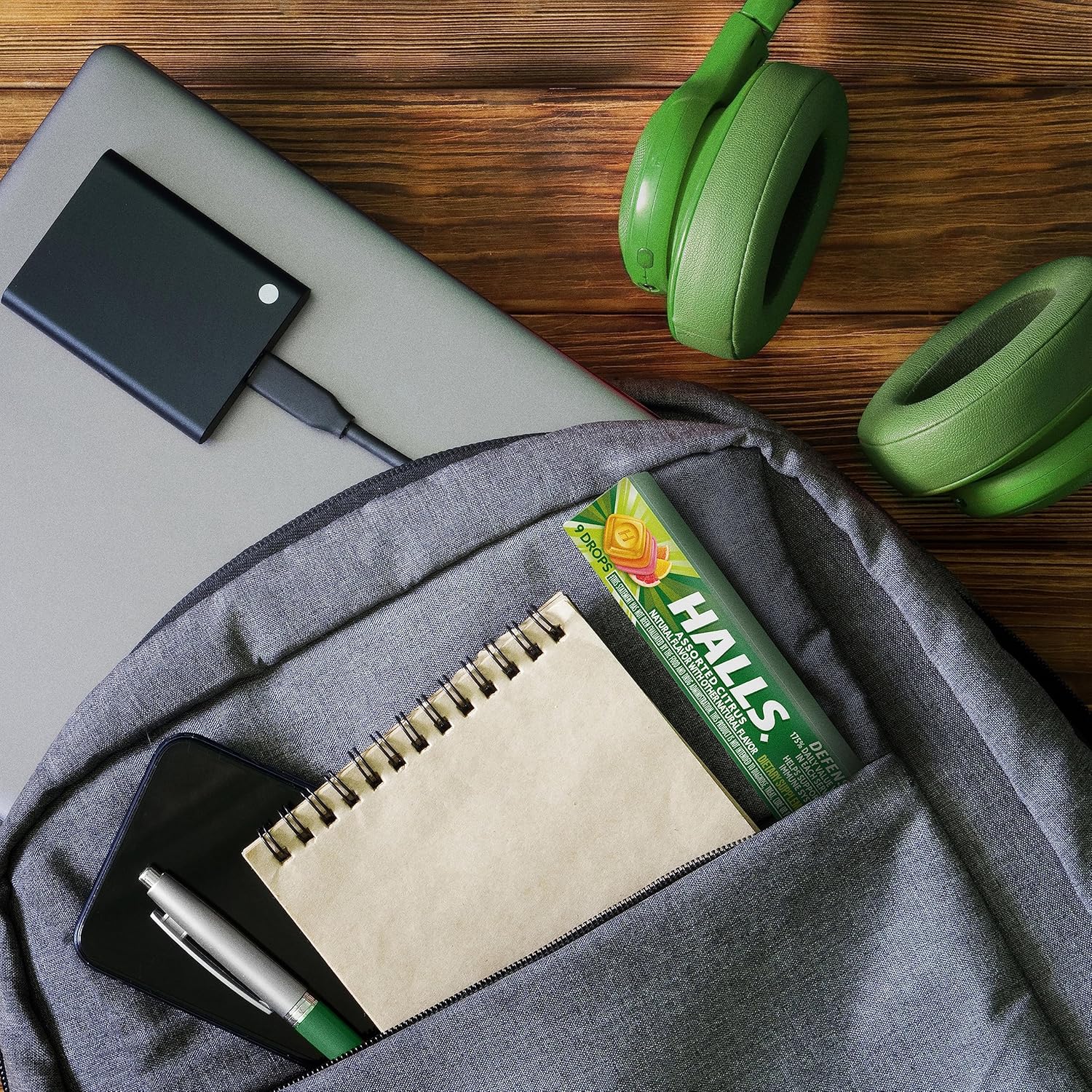 HALLS Defense – Gotas de vitamina C cítricas surtidas, 20 barras de 9 gotas (180 gotas en total)