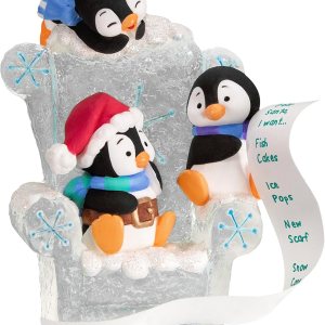 Hallmark Keepsake Adorno de Navidad 2023, carta larga al pingüino de Papá Noel, regalos para ella Hallmark Keepsake Adorno de Navidad 2023, carta larga al pingüino de Papá Noel, regalos para ella