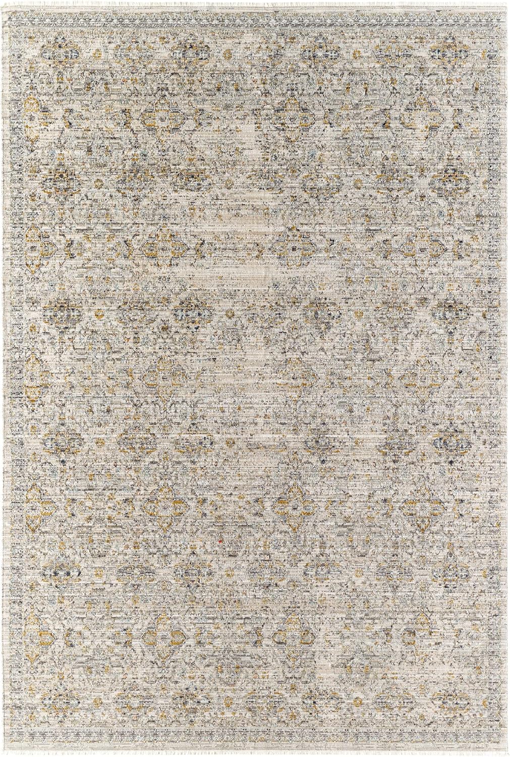 Becki Owens x Surya Margaret Alfombra de área, 5 pies 3 pulgadas x 7 pies 10 pulgadas, gris