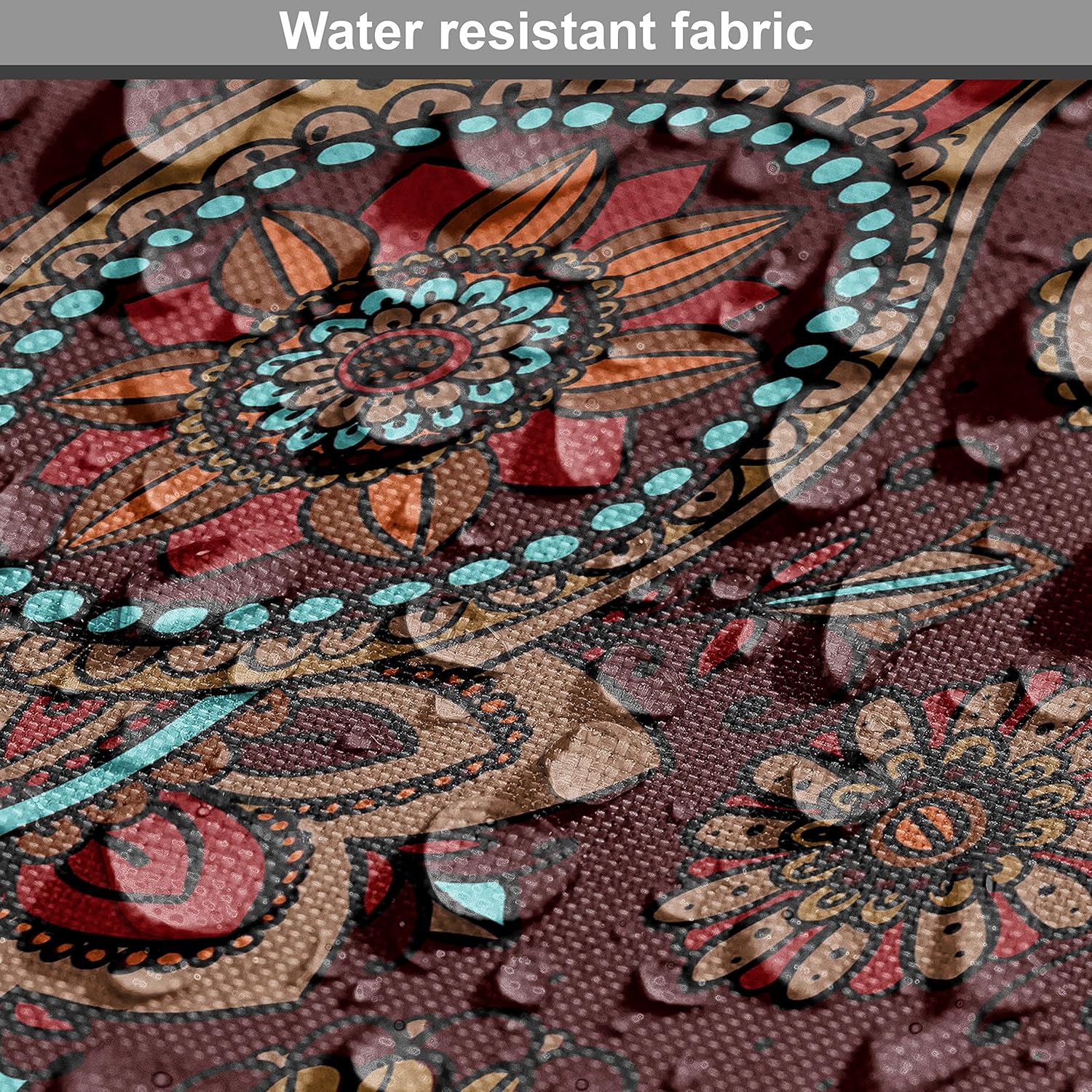 Ambesonne – Tela multicolor con estampado digital por yarda