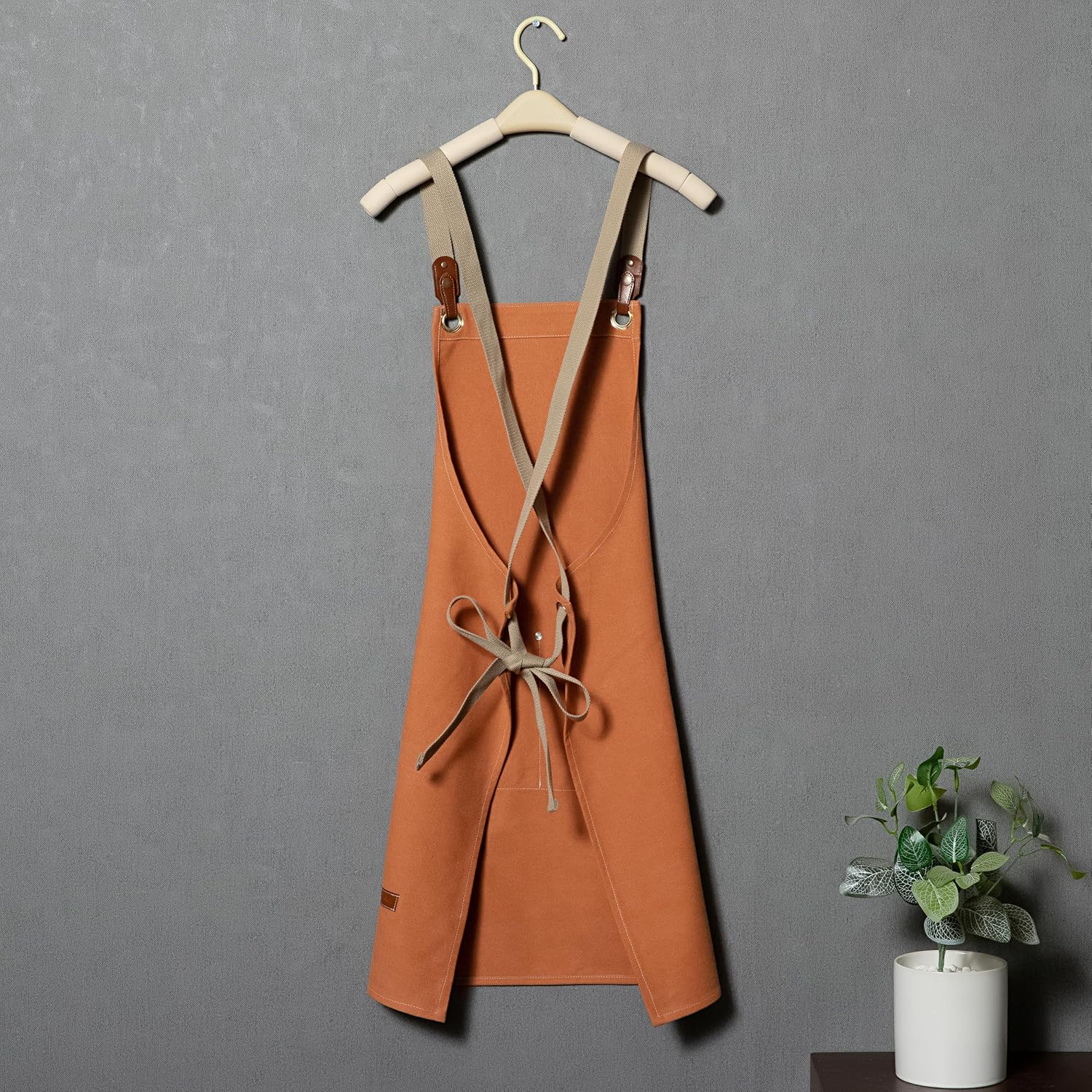 Delantal para hombres y mujeres, delantal de lona personalizado con bolsillos espaciosos, delantal unisex, cocina, jardinería, carpintería, regalo