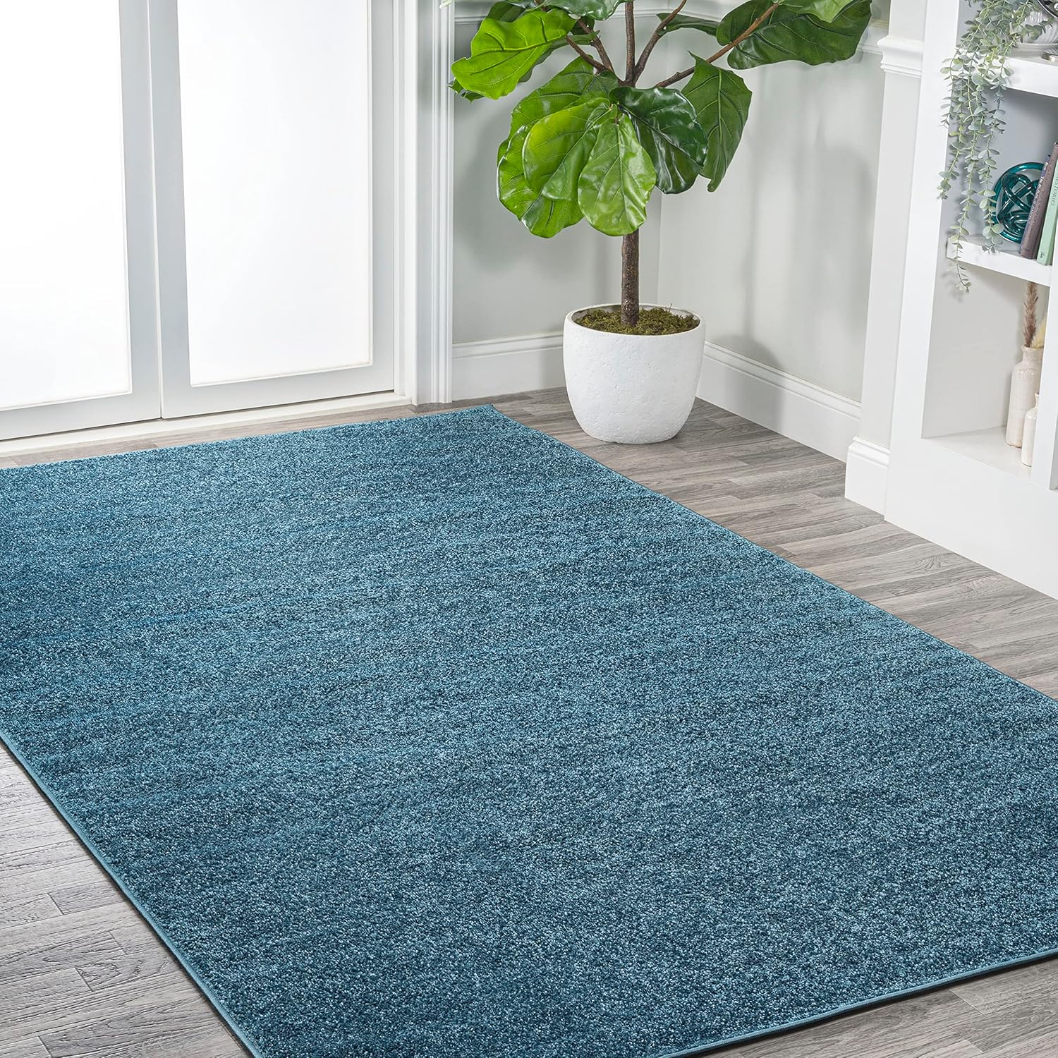 JONATHAN Y SEU100H-210 – Alfombra de área de pelo bajo pinteriores, color liso difuso, fácil de limpiar, informalcontemporáneatradicional,