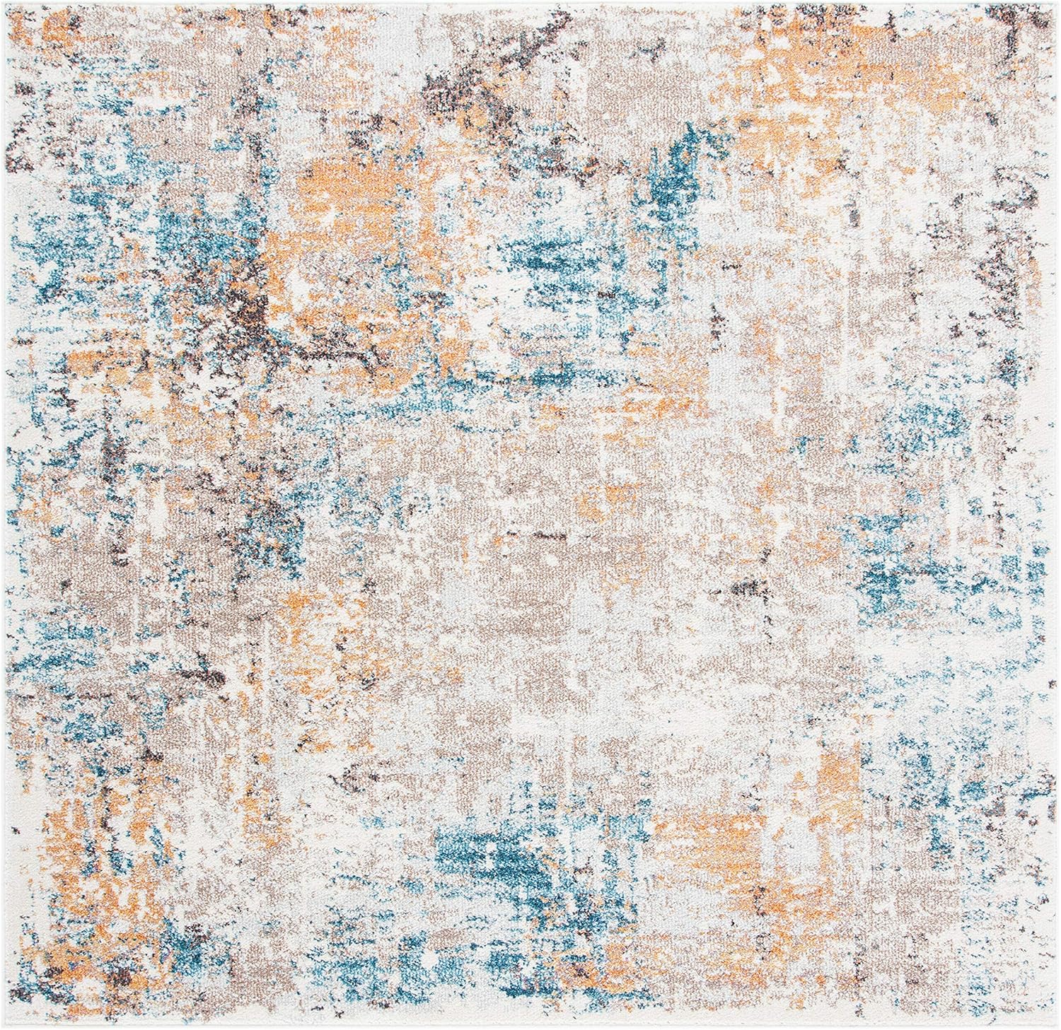 SAFAVIEH Crystal Collection CRS319A – Alfombra moderna abstracta que no desprende pelusa, para sala de estar, dormitorio, comedor, oficina en casa,