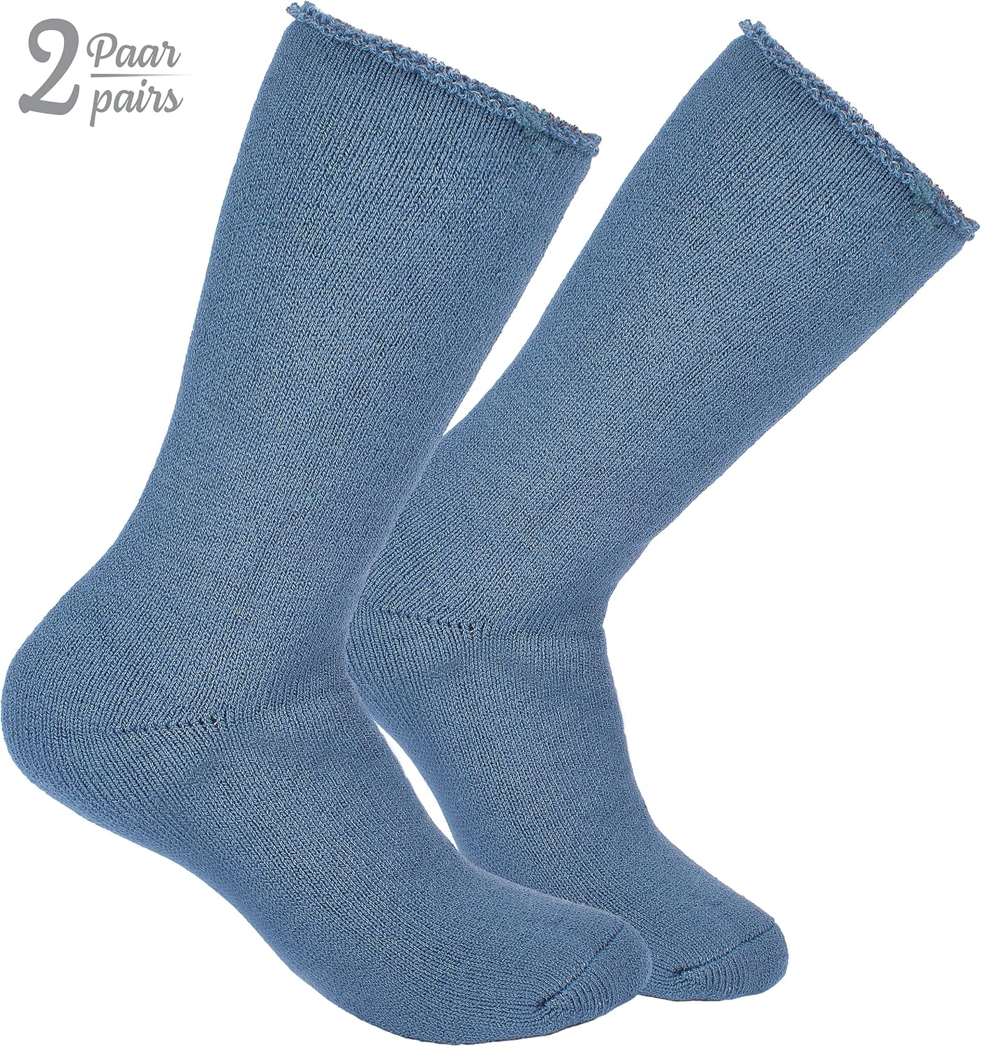 Paquete de 2 calcetines térmicos BRUBAKER Heat my Feet – Pies cálidos – Fibras aislantes que encierran el calor