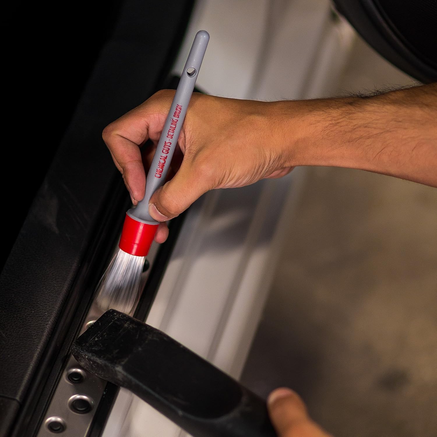 Chemical Guys ACC600 – Juego de cepillos para detalles interiores todo en los detalles (ideal para automóviles, camiones, SUV, caravanas y más)