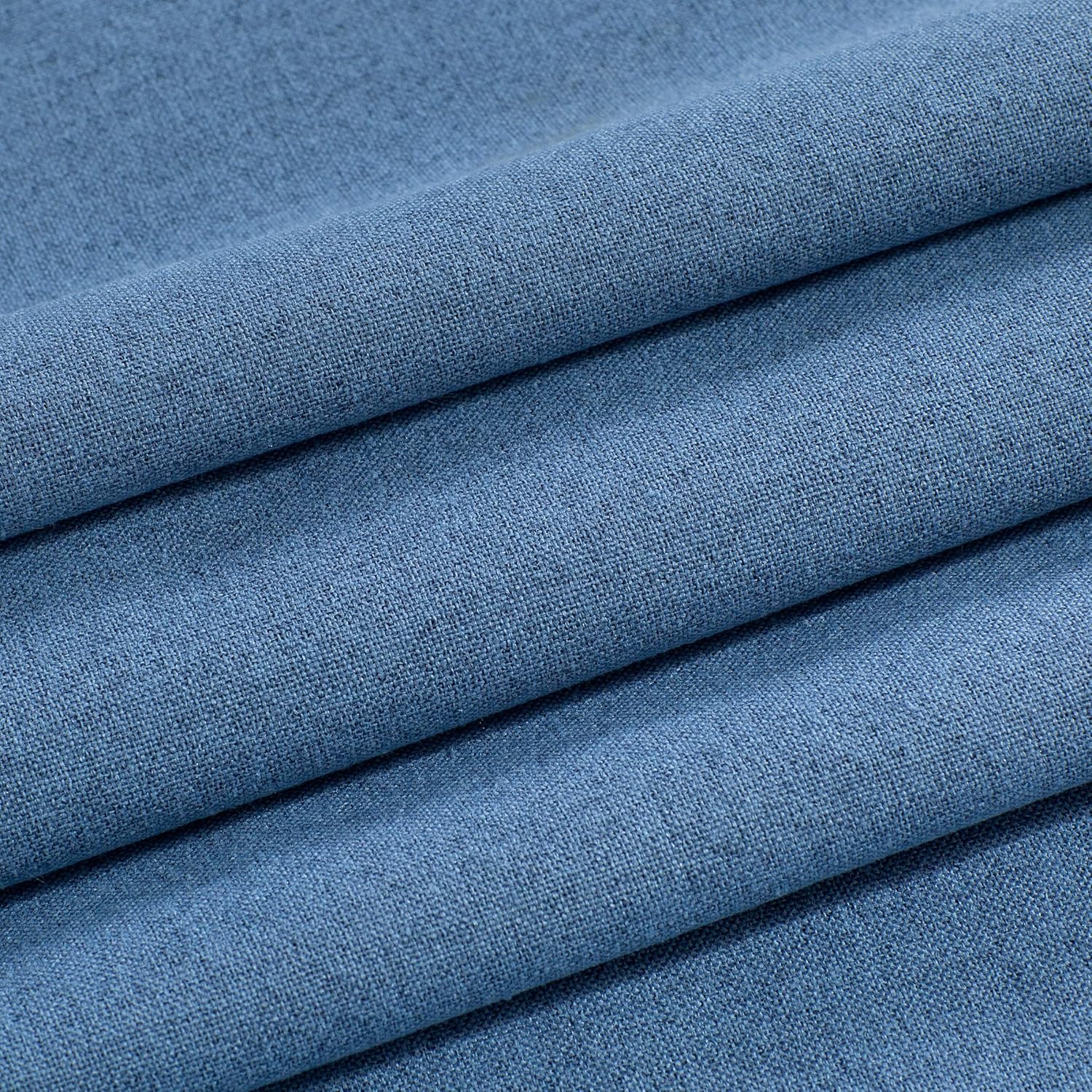 Empire Home Fashion Cortinas 100% opacas para ventana, con aislamiento térmico, parte trasera negra y ojales, 7 colores, 4 tamaños (azul, 37
