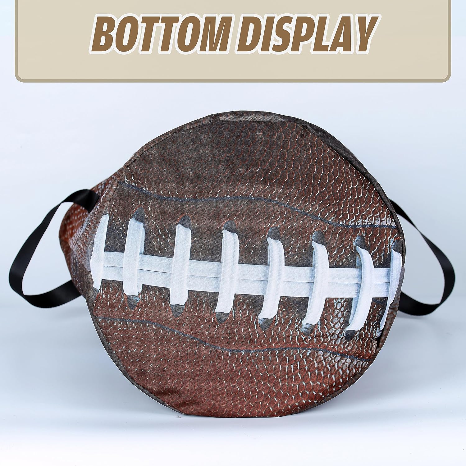 Cesta de lavandería de fútbol americano, plegable, impermeable, de tela Oxford, divertida, cesta de lavandería, cubo de almacenamiento de ropa,