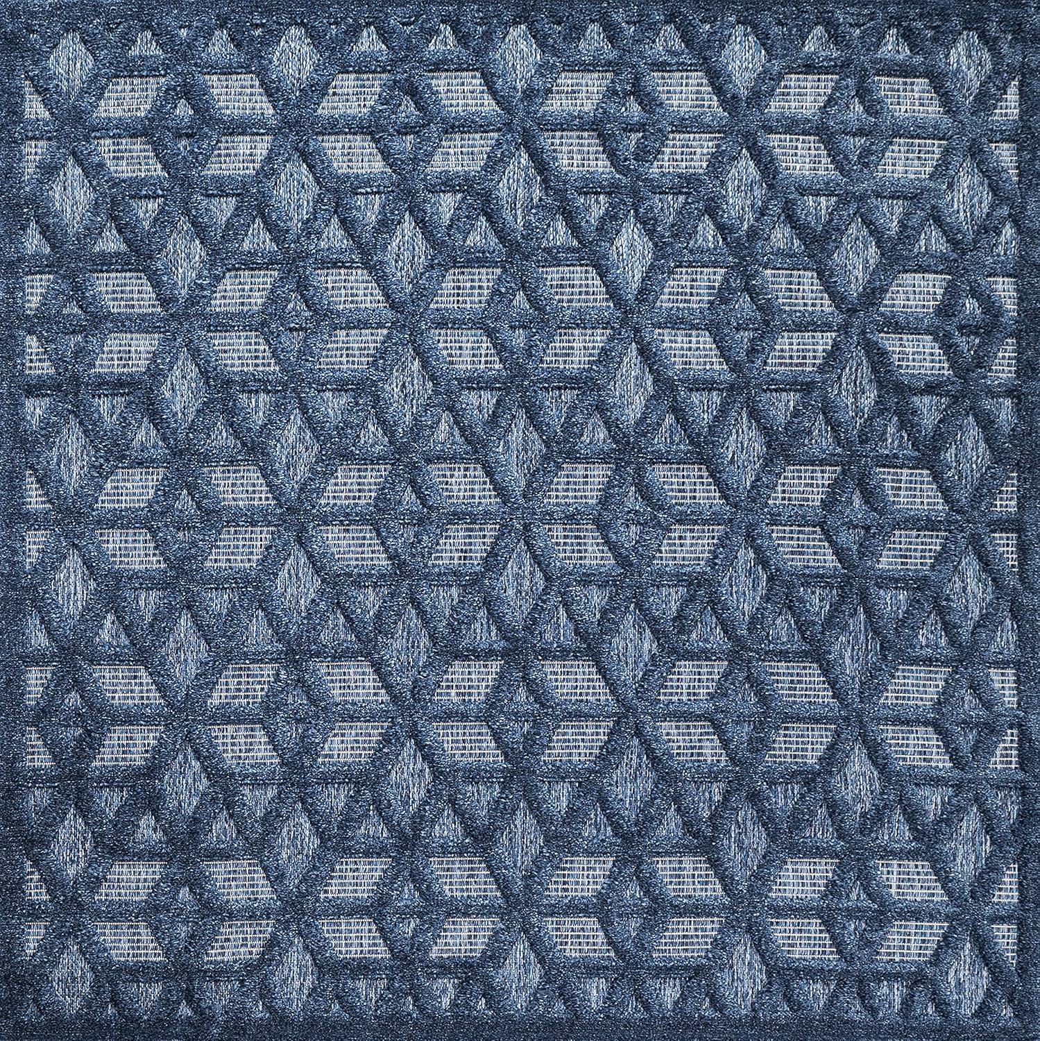 JONATHAN Y IBZ102B-5SQ Talaia – Alfombra geométrica neutra para interiores y exteriores, estilo bohemio, geométrico, fácil limpieza, dormitorio,