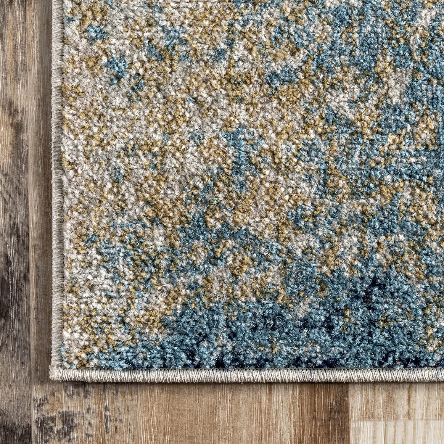 nuLOOM Dixie – Alfombra abstracta contemporánea de cascada, 2 pies 8 pulgadas x 8 pies, azul