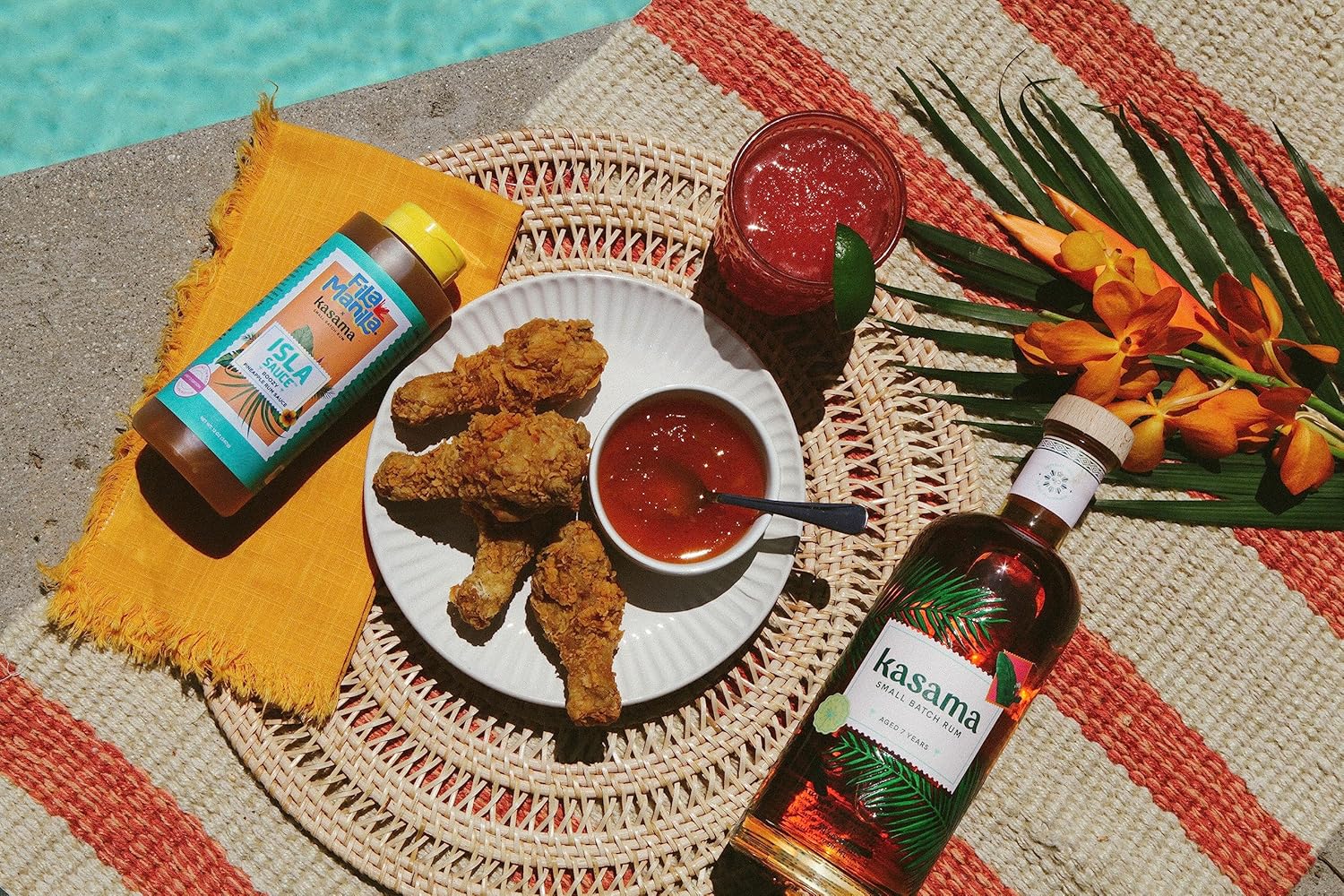 Fila Manila Salsa Isla  Ron filipino borracho de piña dulce y agria condimento hecho con ron Kasama real  Paquete de 3 (3 botellas de 12 onzas)