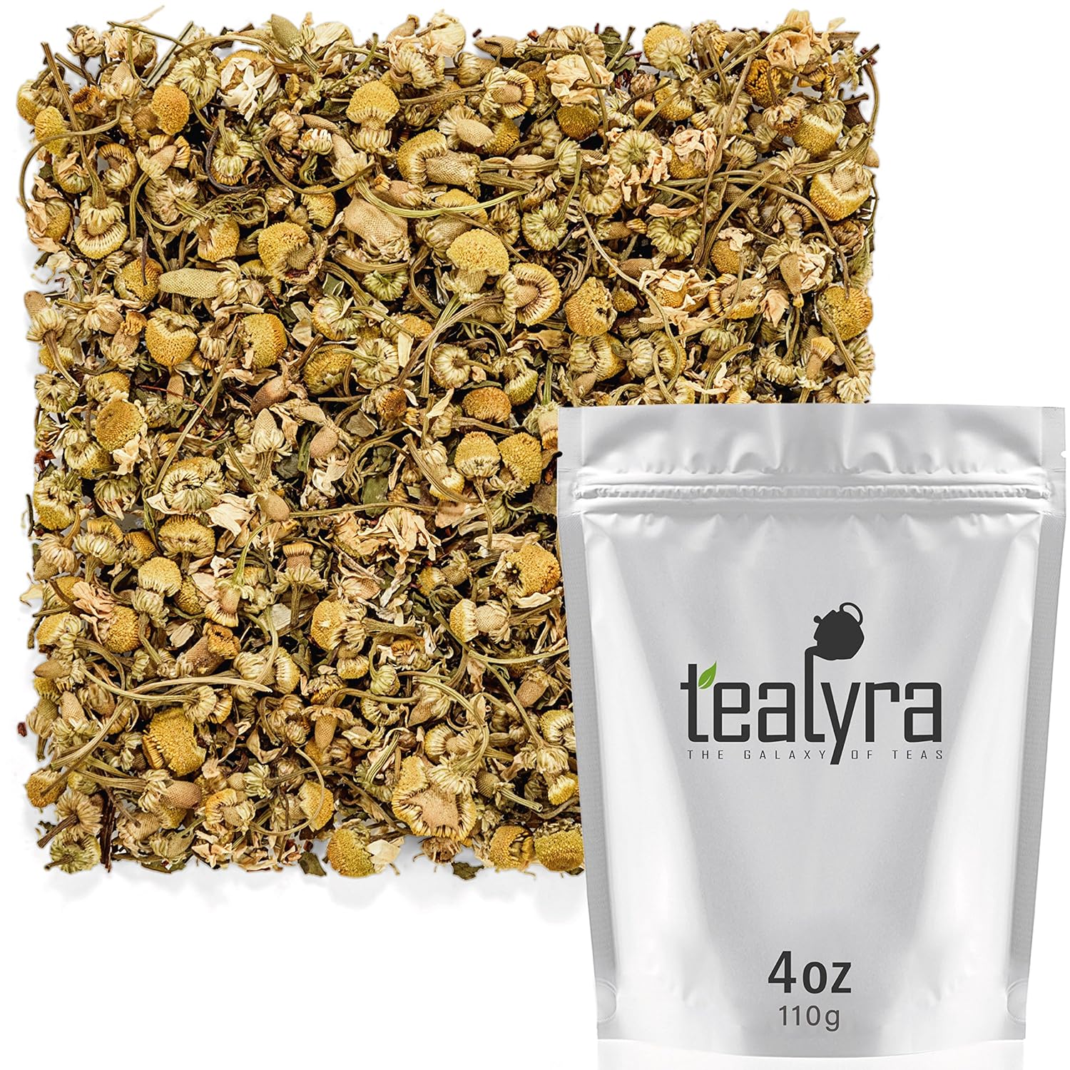 Tealyra – Lovely Night – Manzanilla Rooibos Mint – Calmante y relajante – Té de hojas sueltas de hierbas – Rico en antioxidantes – Todos los