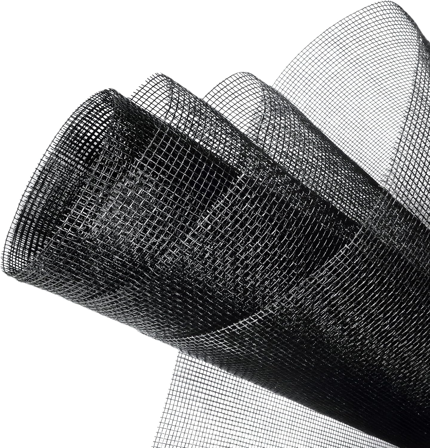 Malla de repuesto para ventana, 36 x 144 pulgadas, color negro, malla de fibra de vidrio para ventana, puerta y patio
