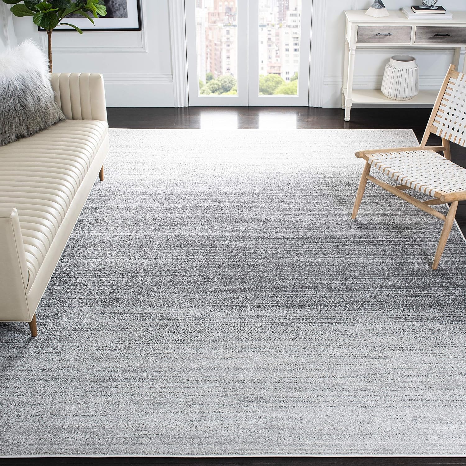 SAFAVIEH Adirondack Collection – Alfombra de área de 9 x 12 pies, diseño moderno en degradé, no desprende pelusa y de fácil cuidado, ideal para