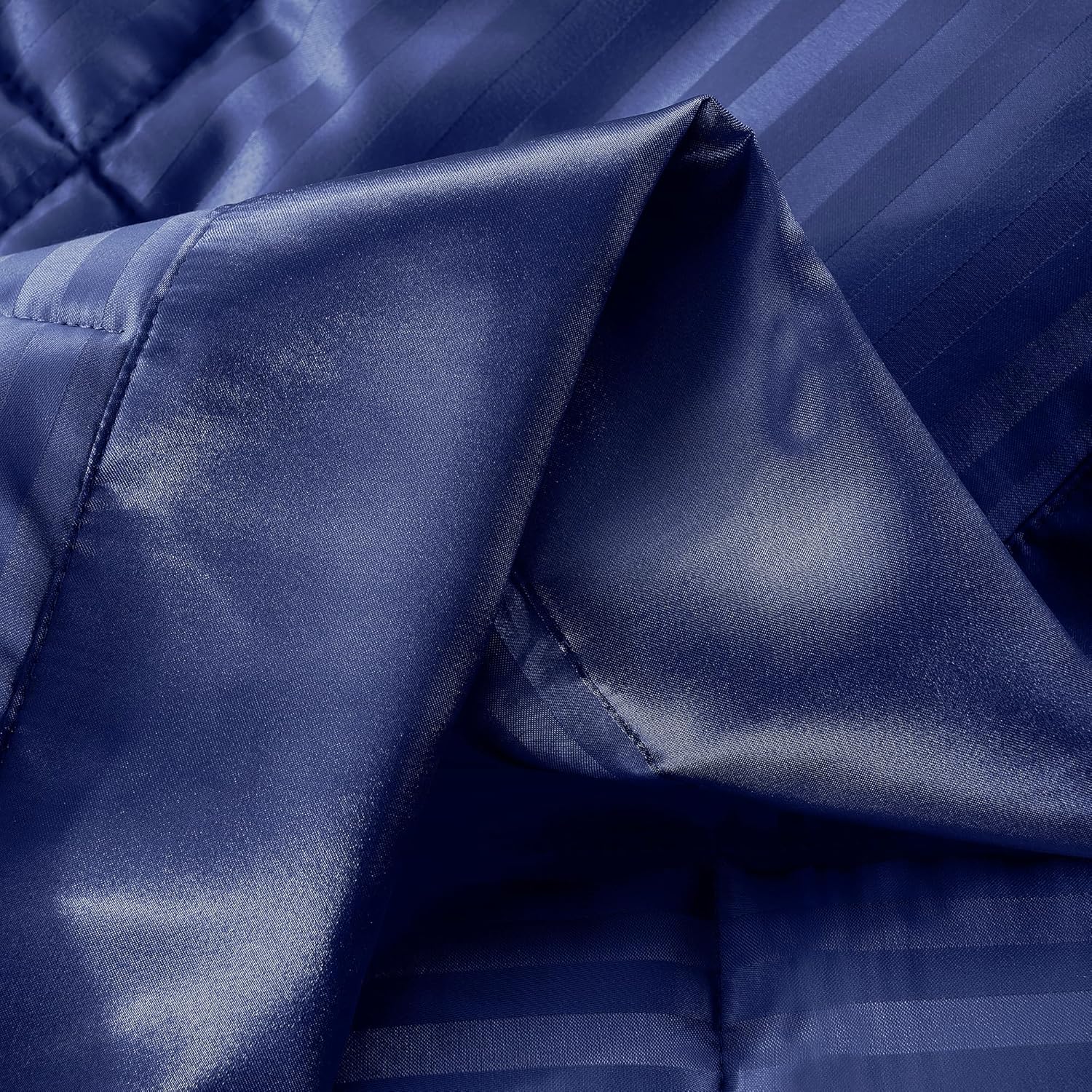 downluxe Manta con peso tamaño King, manta con peso de 18 libras con cuentas de vidrio para todas las estaciones, lavable a máquina (color azul