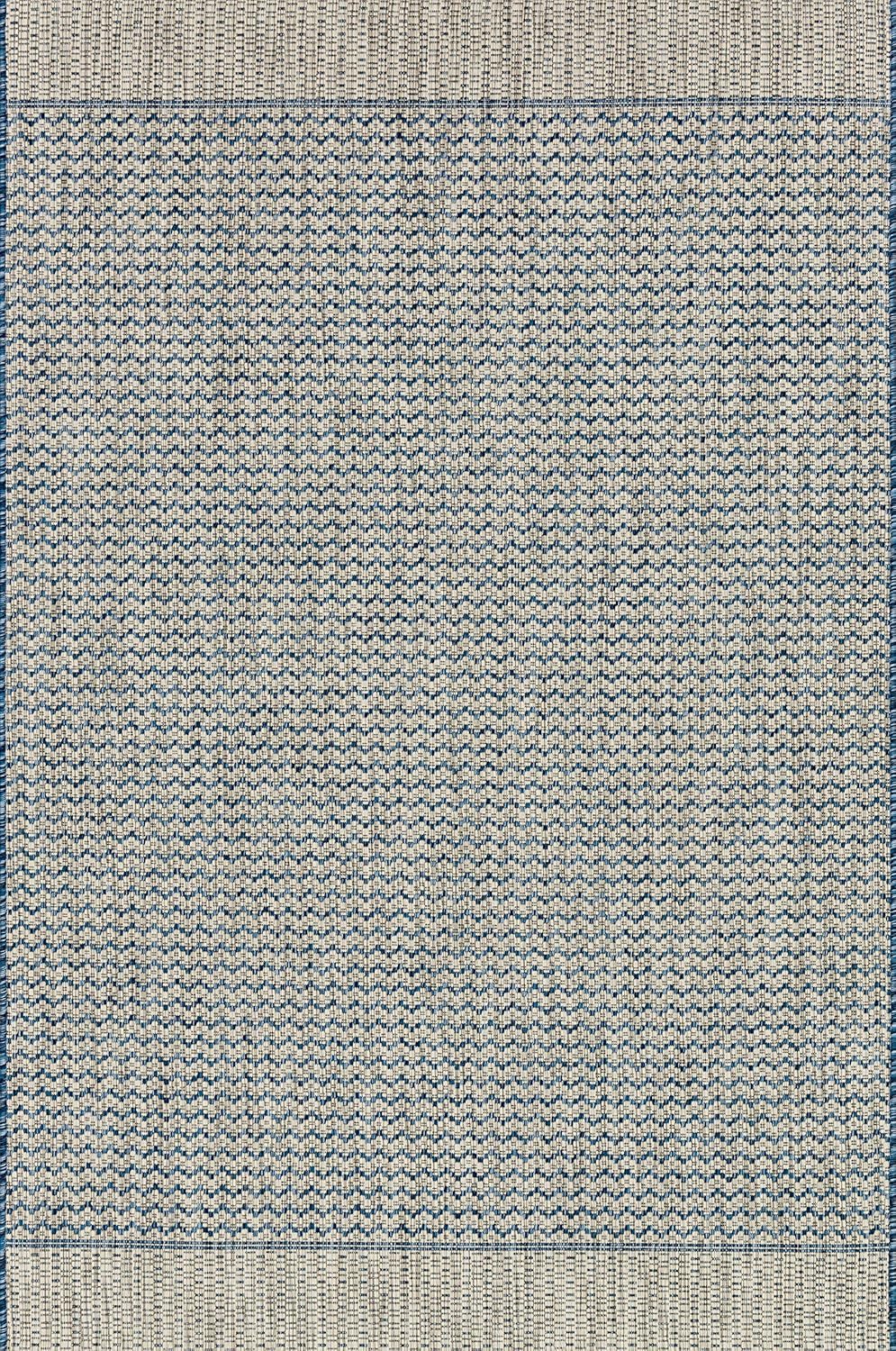 Loloi Isle Collection IE-03 – Alfombra decorativa de 3 pies 11 pulgadas x 5 pies 10 pulgadas, grisazul