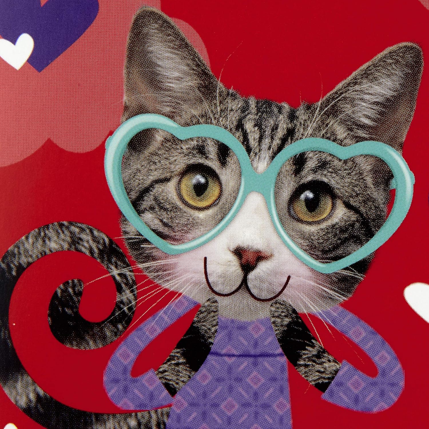 Hallmark Surtido de tarjetas y calcomanías para el día de San Valentín para niños, cachorros y gatitos (12 tarjetas con sobres)