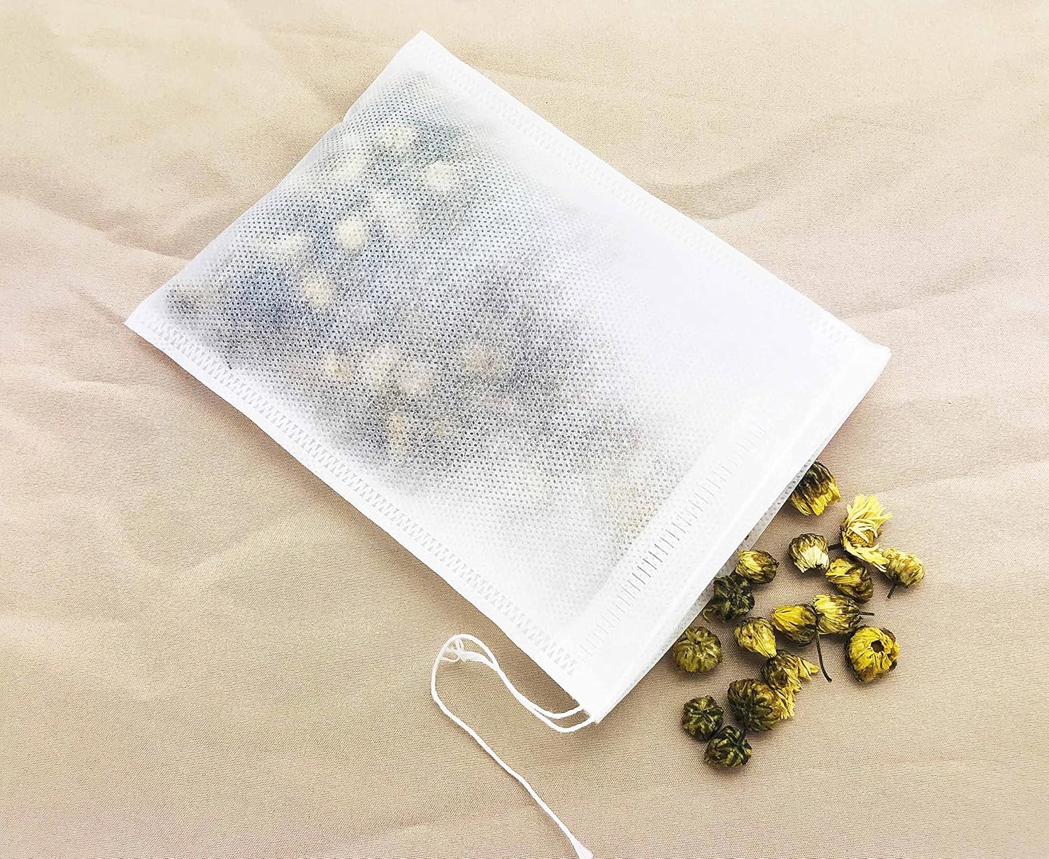 300 bolsas de filtro de té, bolsas de té desechables para té suelto, infusor de té natural para viajes de oficina en casa, 4 tamaños