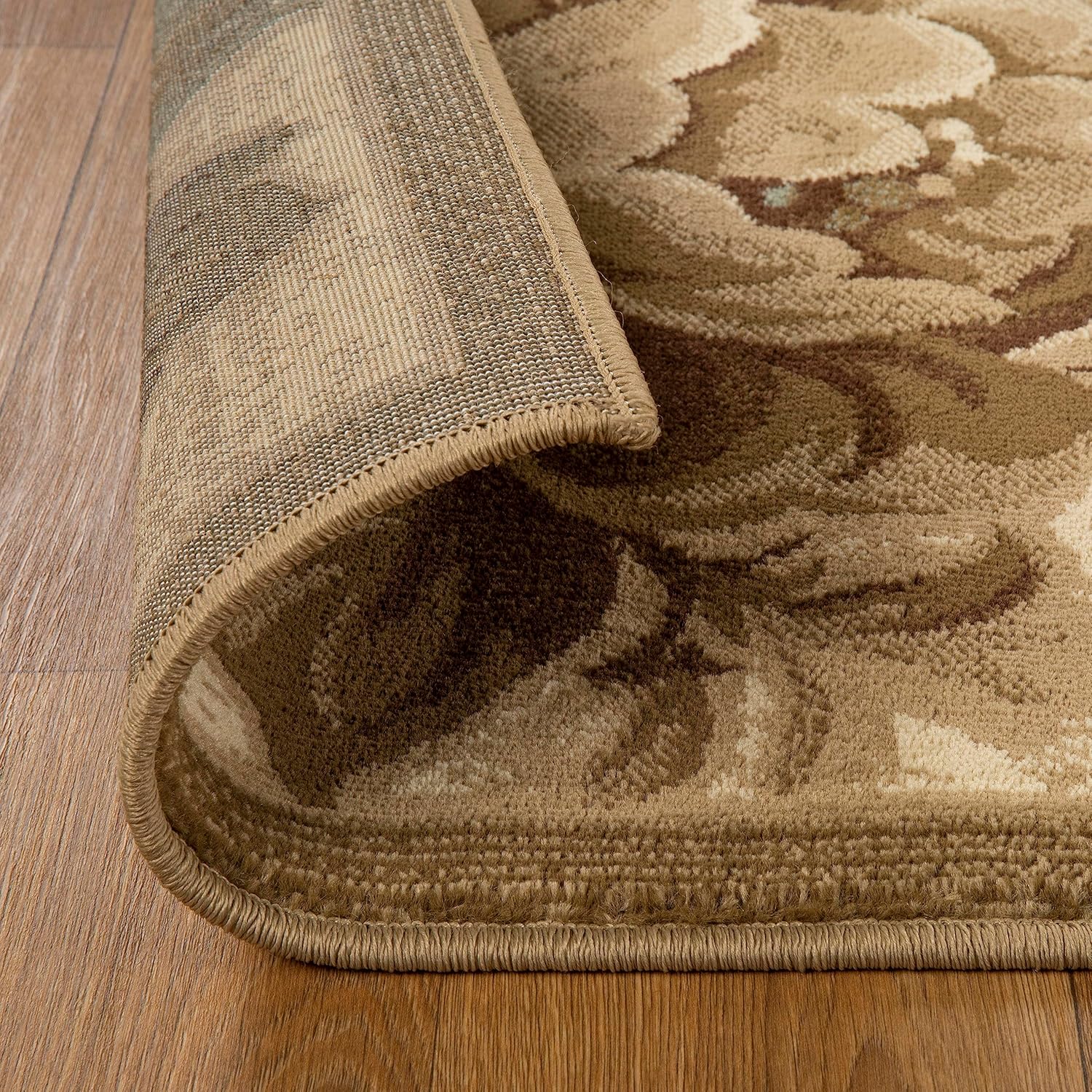 SUPERIOR Alfombra de interior de 5 x 8 pies con respaldo de yute, decoración moderna para el piso del hogar, pasillo, sala de estar, cubierta de
