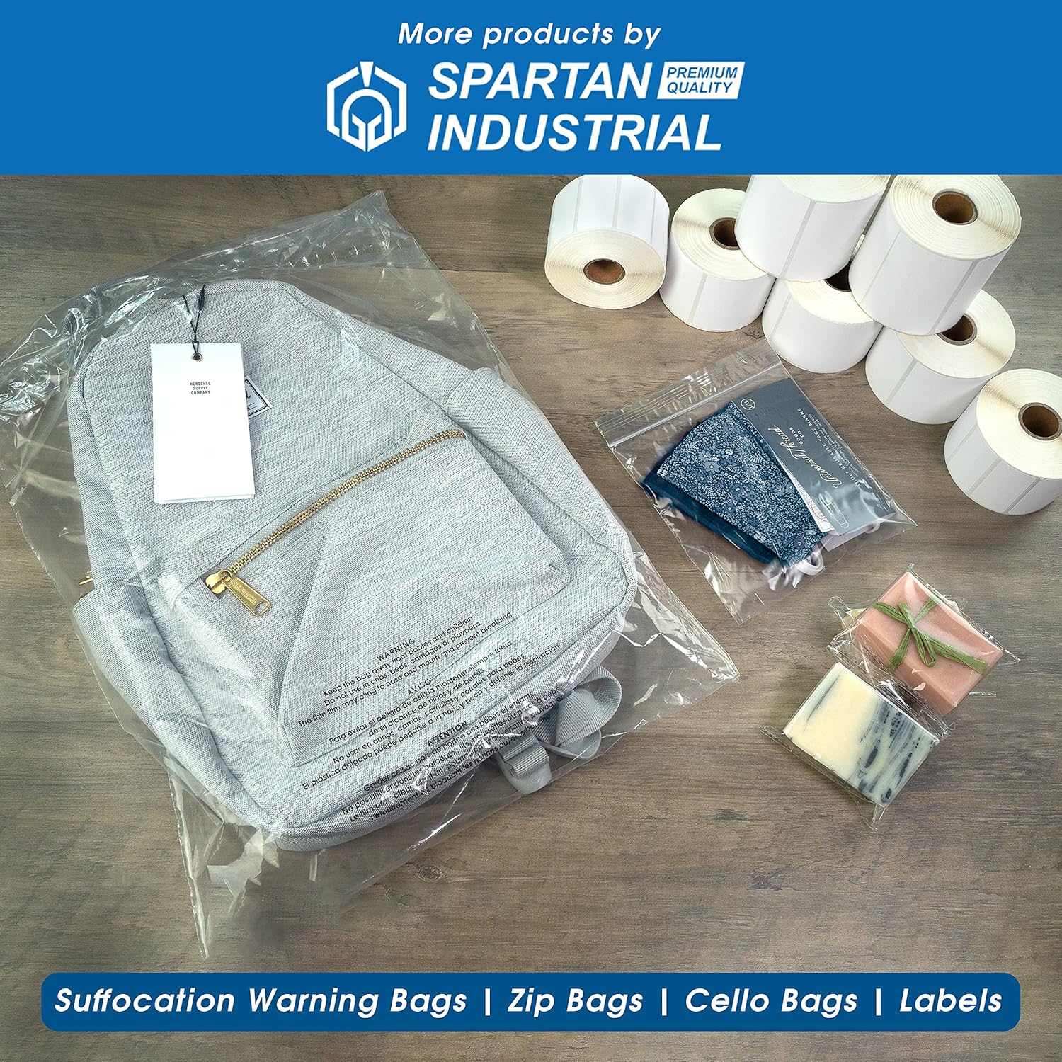 Bolsas reutilizables, 1000unidades, con cierre