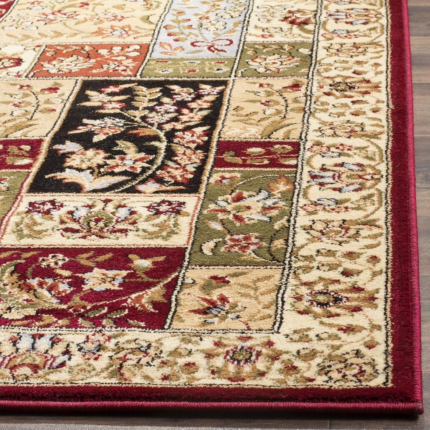 SAFAVIEH Lyndhurst Collection LNH318A – Alfombra cuadrada de 8 pies, diseño tradicional oriental que no desprende pelusa, para sala de estar,