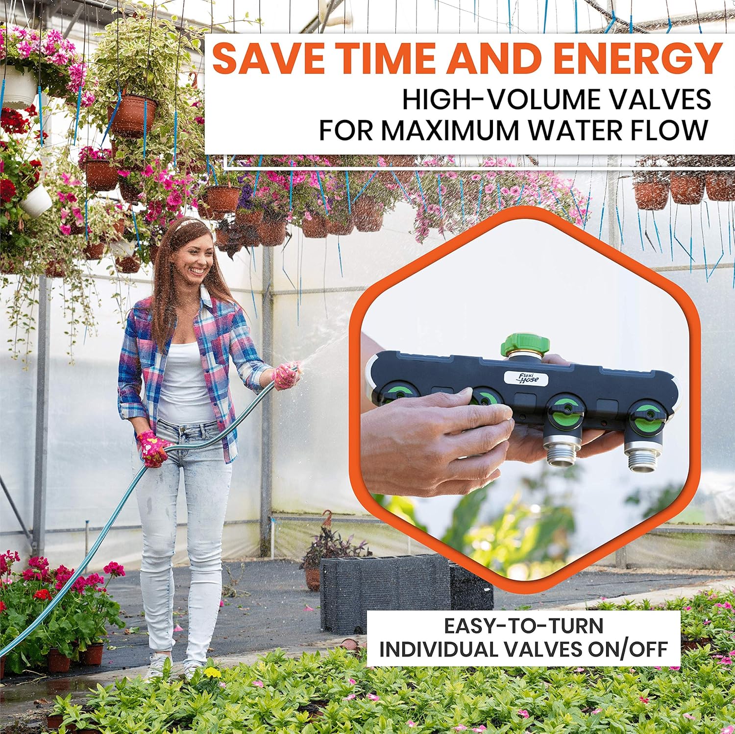 Flexi Hose Divisor – 4 salidas