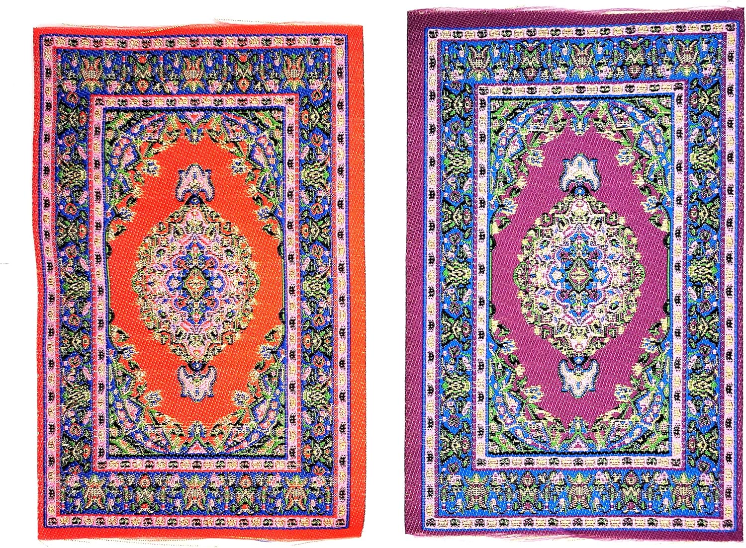 1 12 Escala Muebles de Casa de Muñecas 4 Colores Alfombras Set Alfombras Miniatura Casa de Muñecas Juguete Balcón Sala Dormitorio Decoración