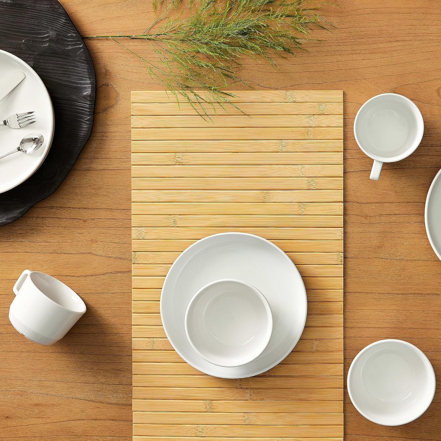 Libbey Austin – Ensaladera de sopa de porcelana de 28 onzas, paquete de 4, color blanco