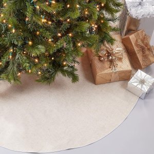 SARO LIFESTYLE Toscana – Falda de árbol con ribete plateado, 72 pulgadas (XM731.S72R) SARO LIFESTYLE Toscana – Falda de árbol con ribete plateado, 72 pulgadas (XM731.S72R)