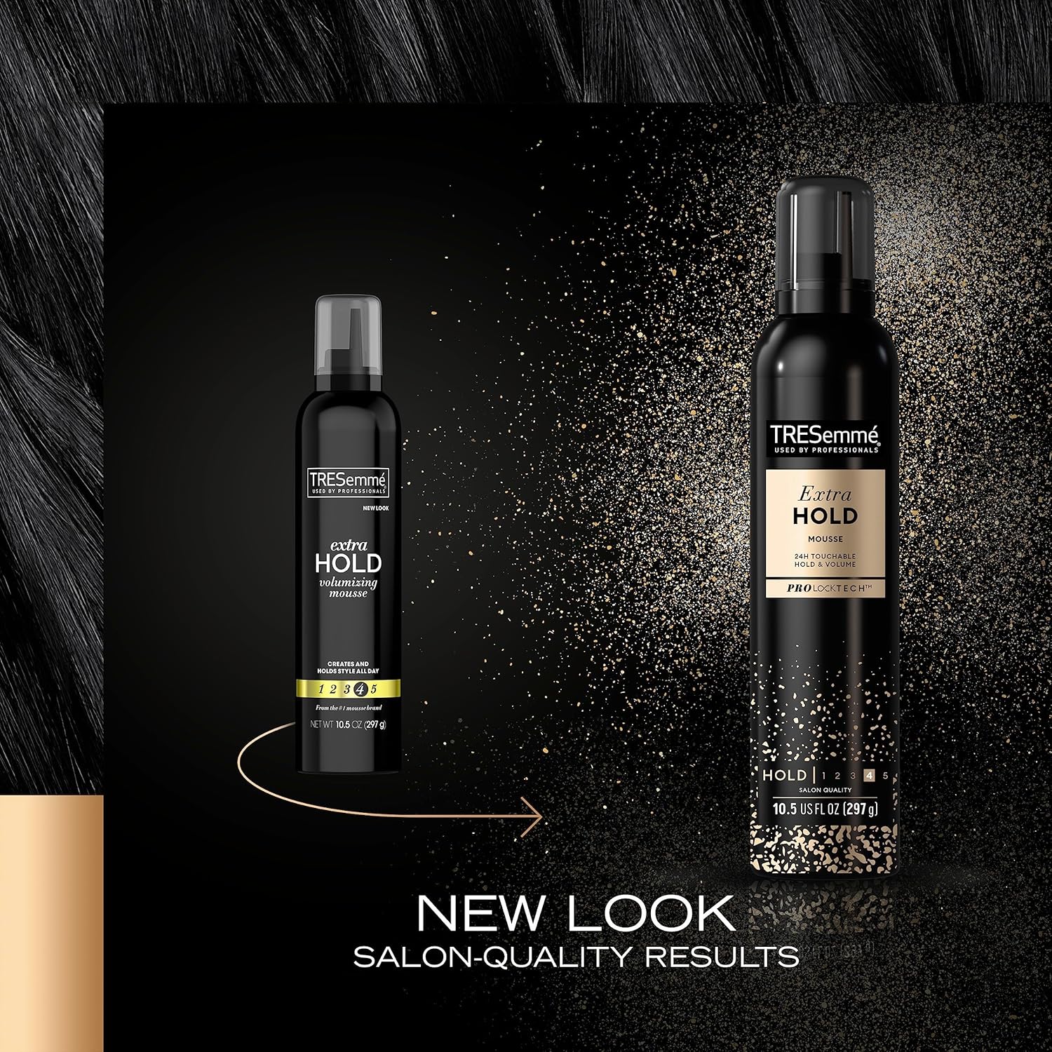 Tresemme – Juego de mousse para el cabello Tres Two Hair Mousse Extra Hold + Tresemme Hair Mousse Extra Hold Mousse de tamaño de viaje, productos