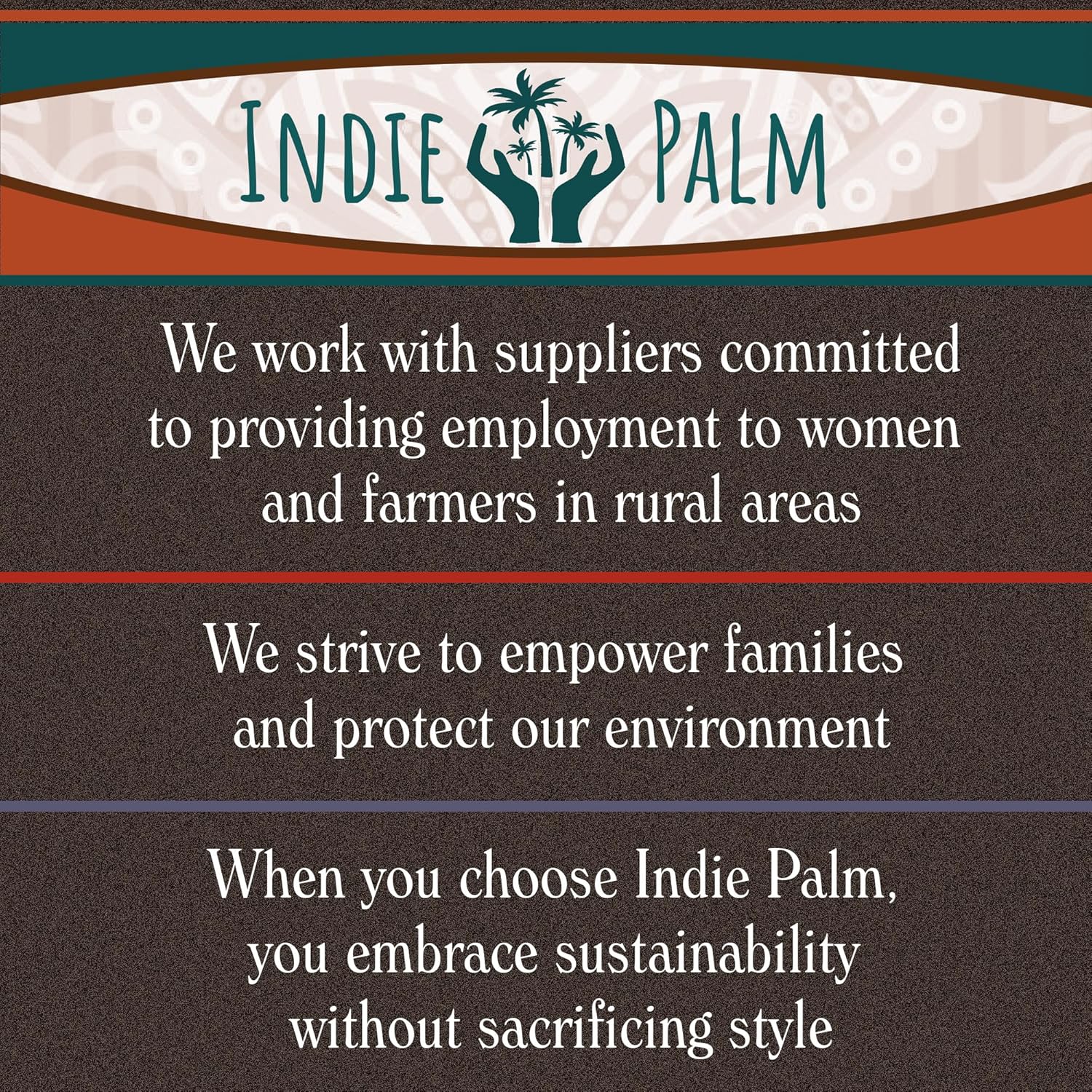 Indie Palm Platos desechables de hoja de palma, cuadrados de 6 pulgadas paquete de 50 100% compostables, alternativa ecológica al papel o al bambú,
