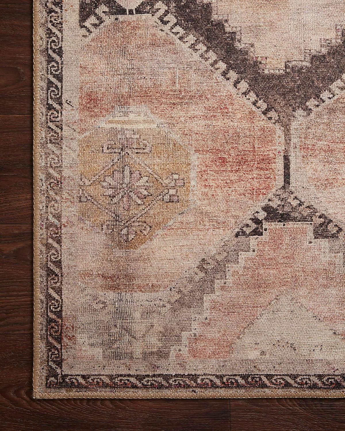 Loloi II colección Wynter WYN-08 – Alfombra decorativa tradicional de 3 pies 6 pulgadas x 5 pies 6 pulgadas, color grafito