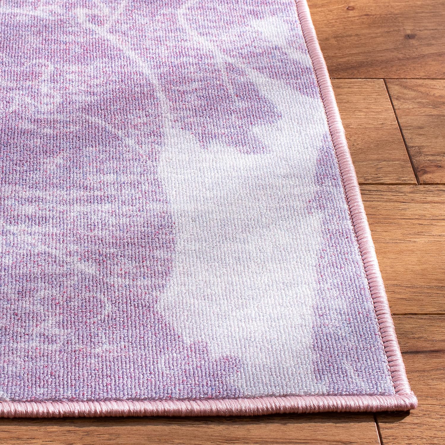 SAFAVIEH Disney Princess Collection – Alfombra lavable a máquina, antideslizante, 3 pies 3 pulgadas x 5 pies 3 pulgadas, color morado clarorosa,