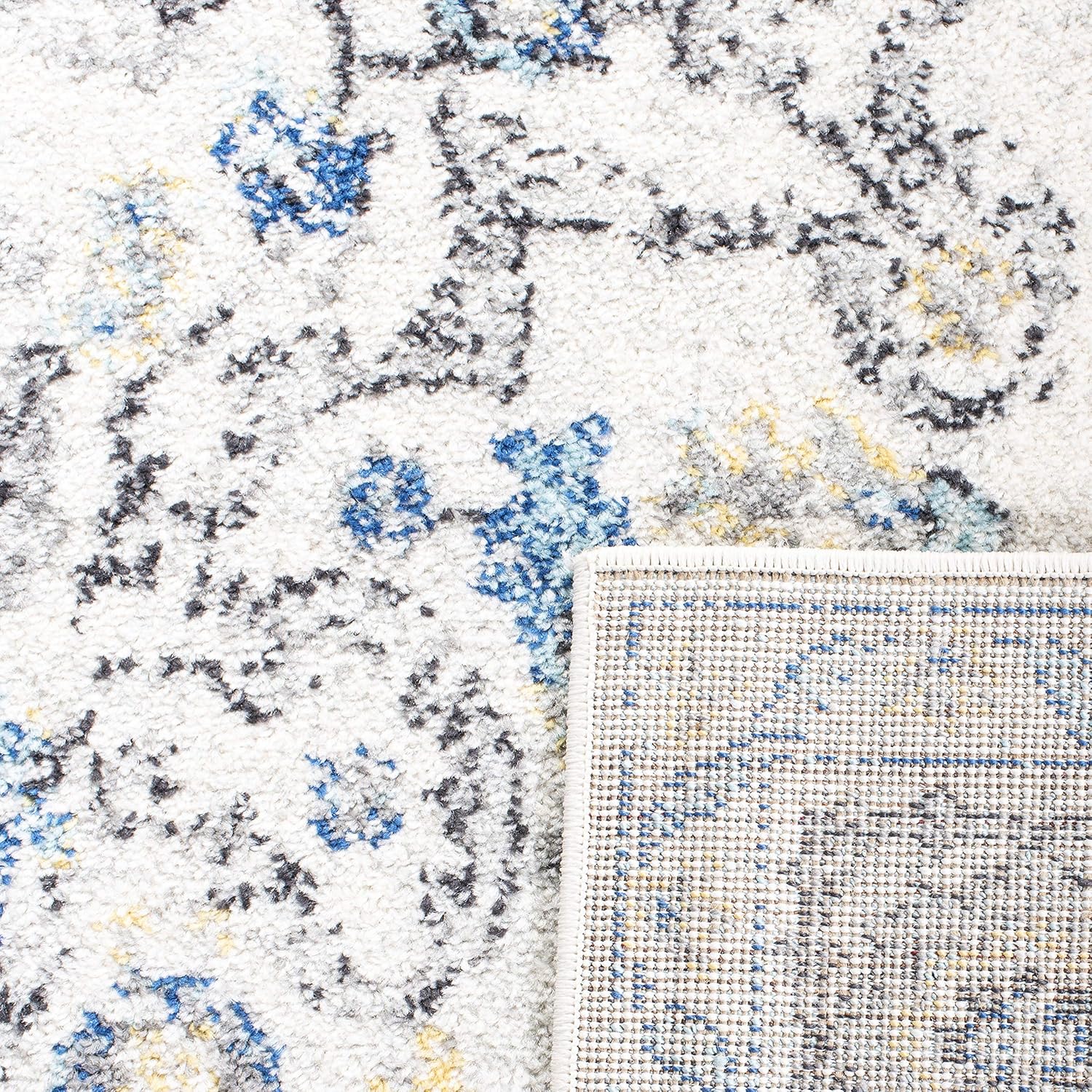 Safavieh – Tapete con diseño de medallón desgastado tipo copo de nieve, colección Madison, no suelta pelo, de fácil cuidado, sala y dormitorio de