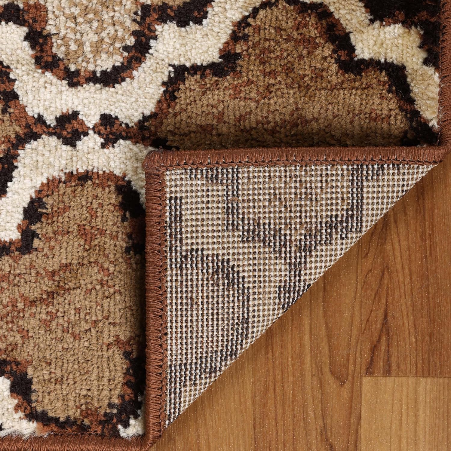 Superior Alfombra de área pequeña para interiores, con respaldo de yute, perfecta para sala de estarcomedor, dormitorio, oficina, cocina, entrada,