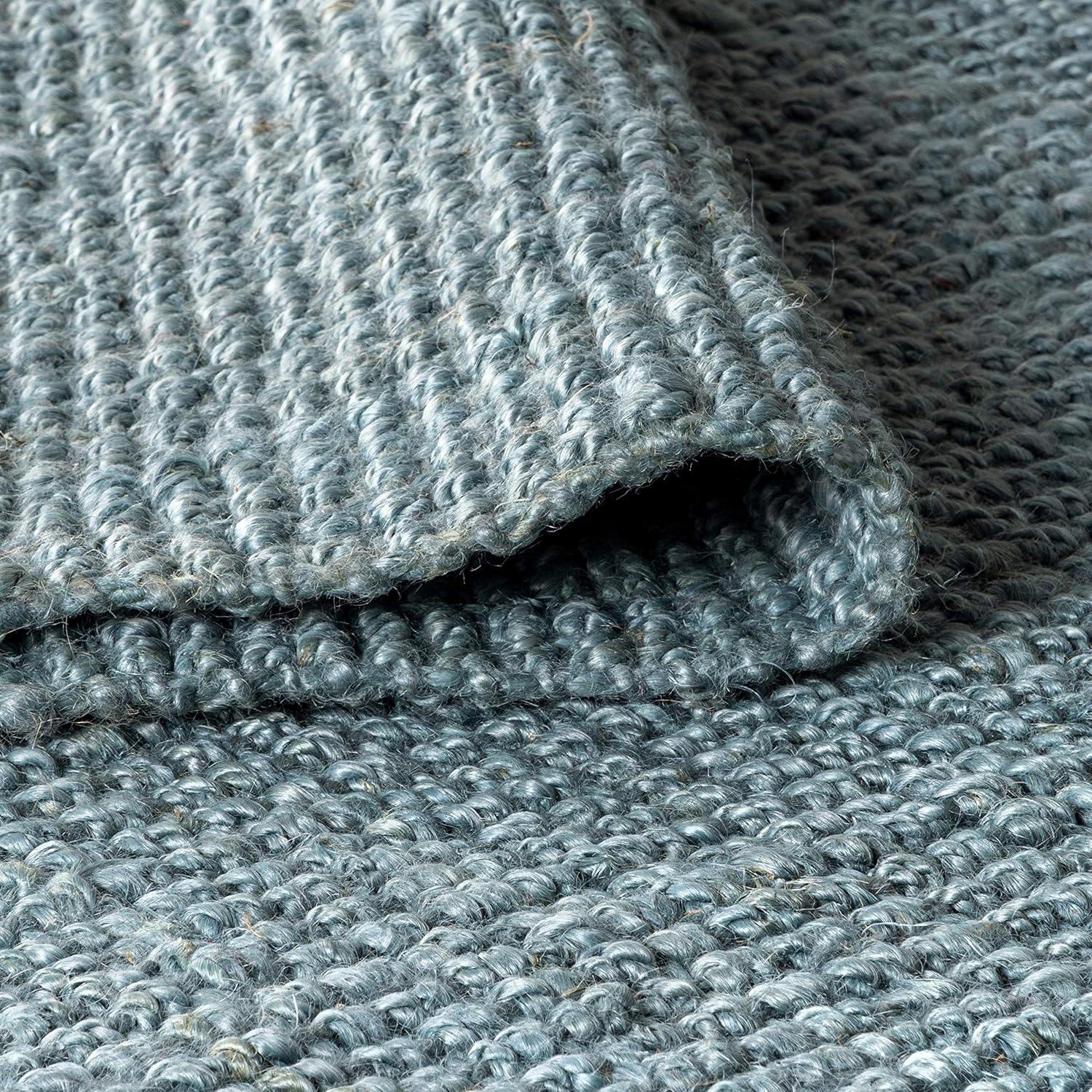 JONATHAN Y NRF103B-2 Pata – Alfombra tejida a mano de yute grueso con flecos para interior, estilo bohemio, de fácil limpieza, para dormitorio,
