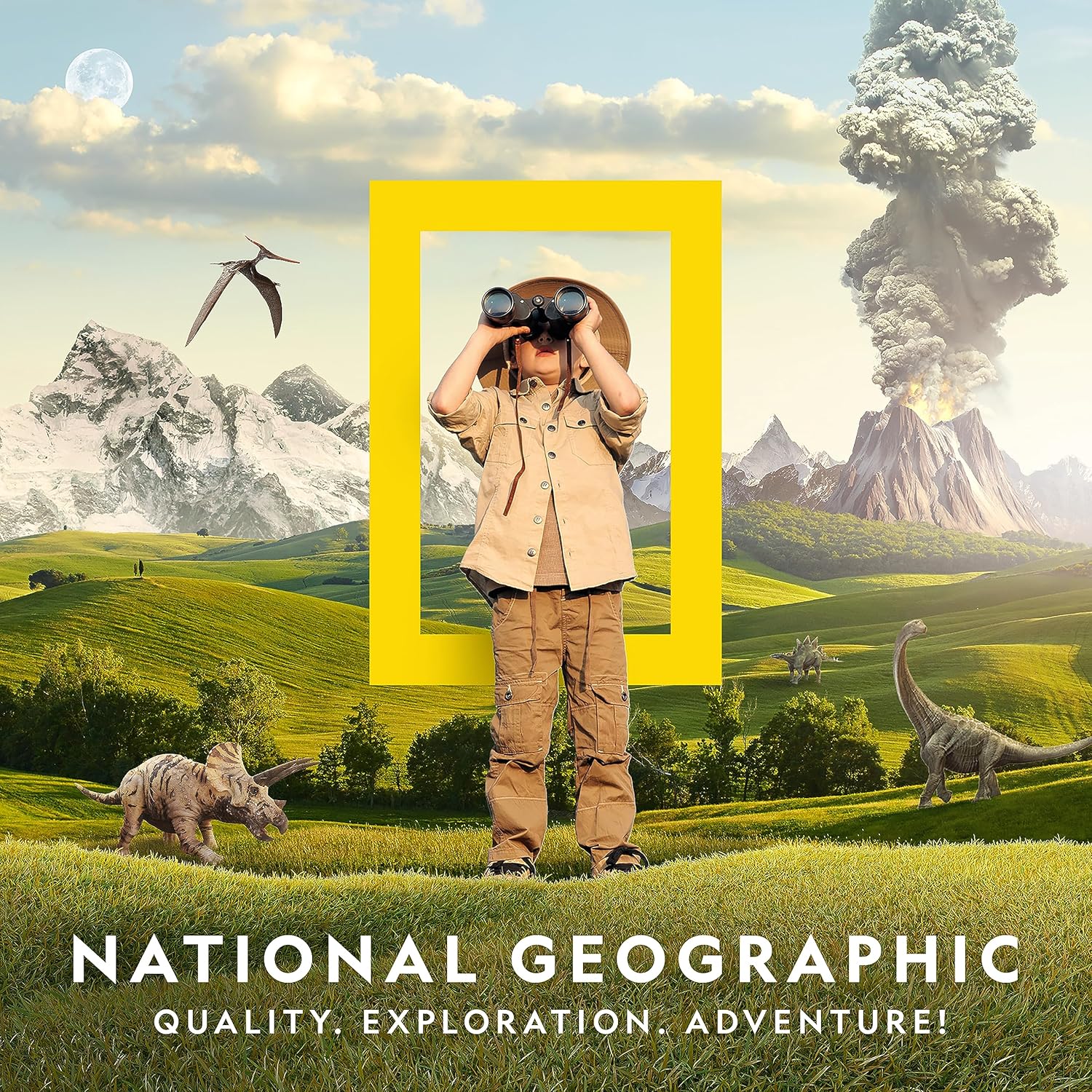 NATIONAL GEOGRAPHIC Juego de cartas de búsqueda del tesoro para niños busca y combina objetos de 40 tarjetas de tamaño gigante, juegos de