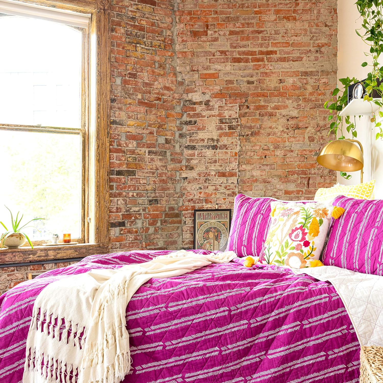 Refinery29  Colección de ropa de cama de rayas de karité  Juego de edredón lujoso de 100% algodón ultra suave de alta calidad, juego de 3 piezas