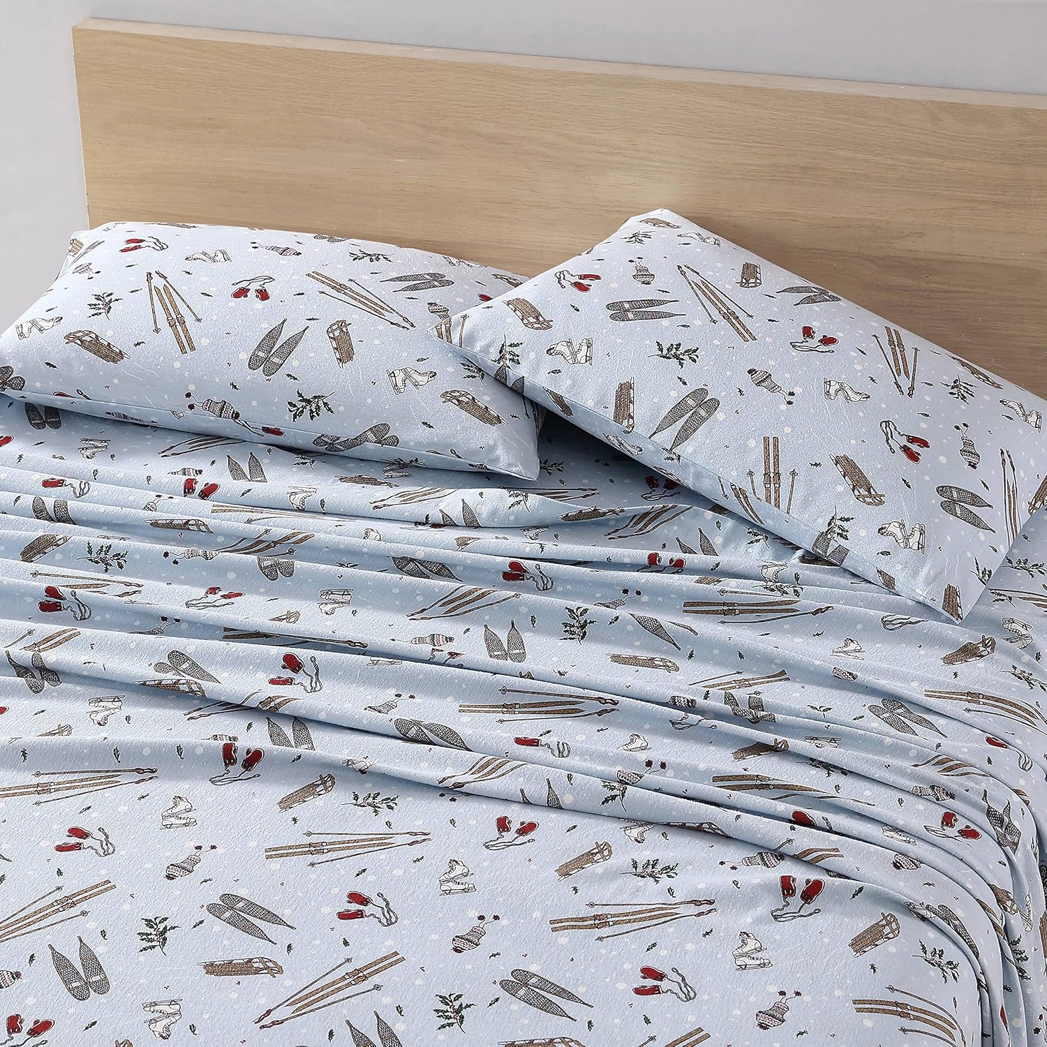 Eddie Bauer Flannel Collection – Juego de sábanas de algodón, preencogido y cepillado para mayor suavidad, comodidad y sensación de calidez, tamaño