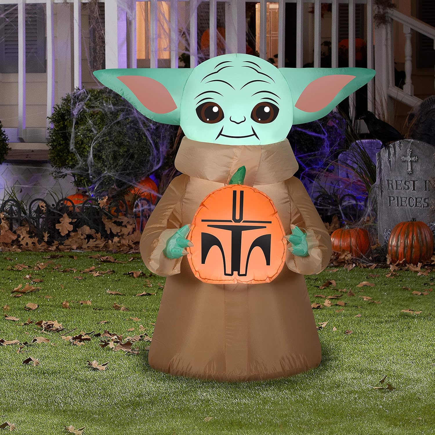 Gemmy Airblown The Child con calabaza Star Wars, 3.5 pies de alto, multicolor