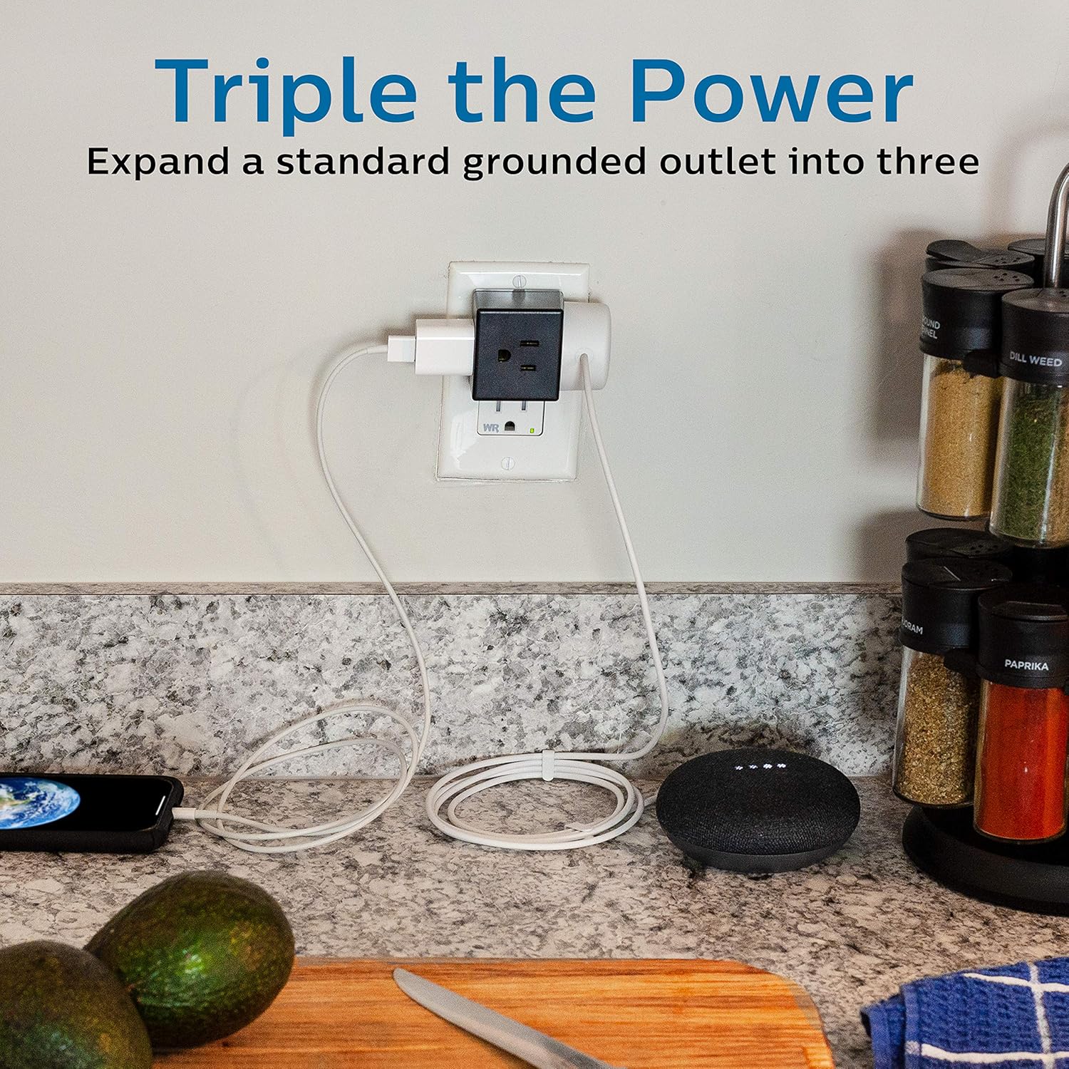 Philips – Grifo de pared Philips, adaptador extra ancho, diseño de fácil acceso