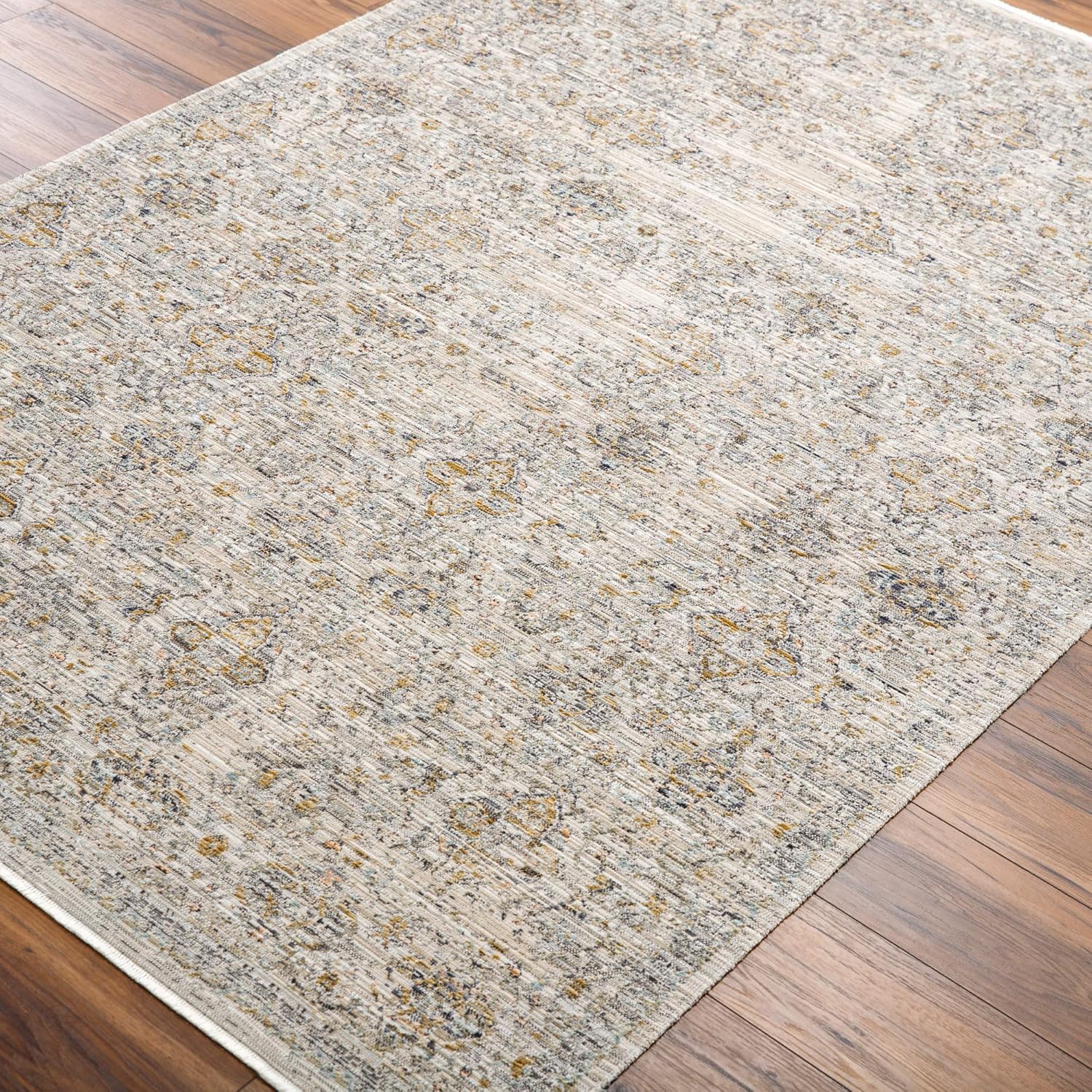 Becki Owens x Surya Margaret Alfombra de área, 5 pies 3 pulgadas x 7 pies 10 pulgadas, gris