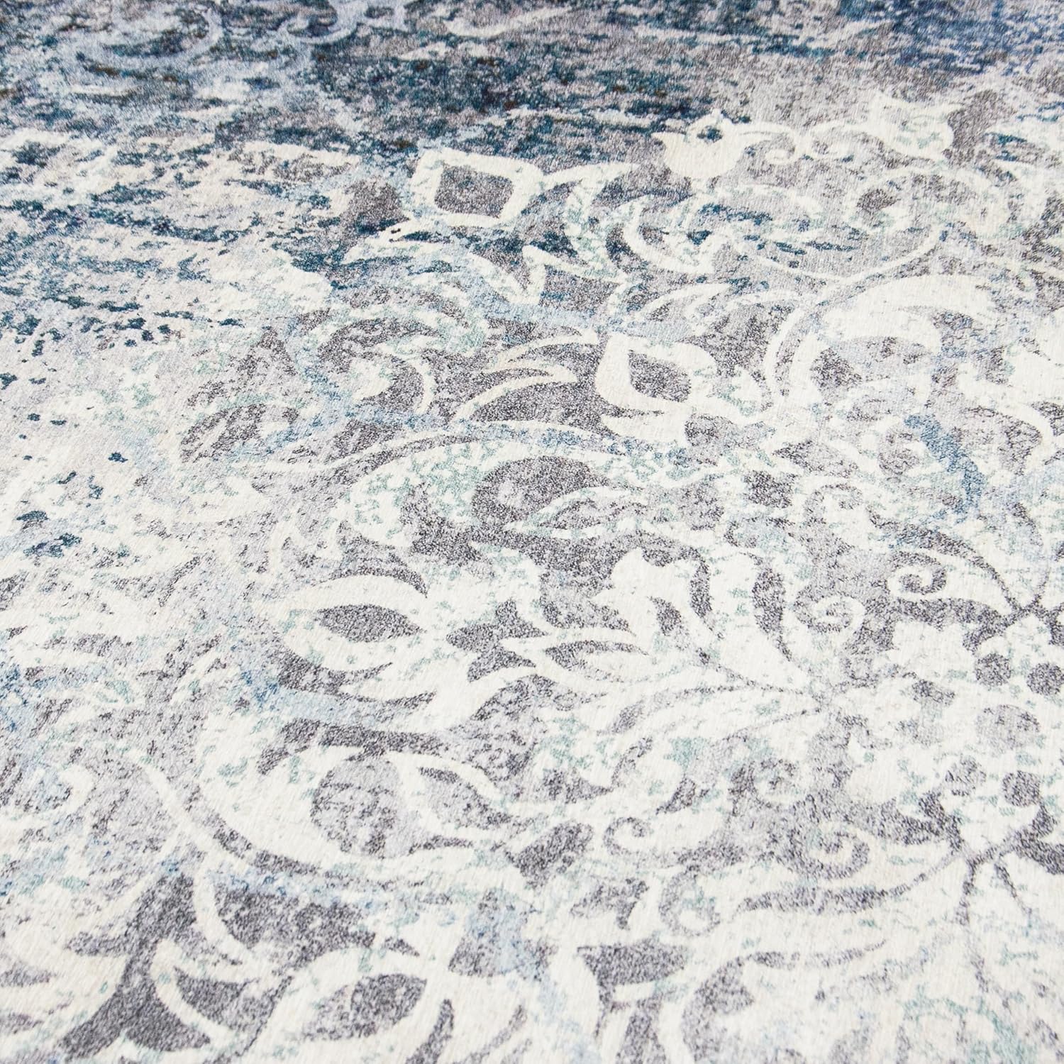 ReaLife – Alfombra lavable a máquina, para sala, dormitorio, baño, cocina, entrada u oficina, antideslizante, de pelo bajo, antimanchas, estilo