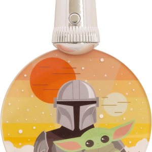 Hallmark Star Wars The Mandalorian y Grogu – Adorno navideño con luz Hallmark Star Wars The Mandalorian y Grogu – Adorno navideño con luz