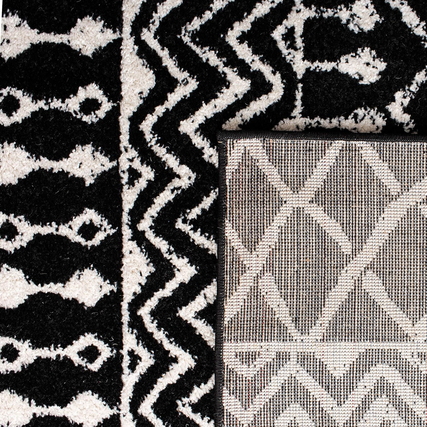 Safavieh Tulum Collection TUL270A – Alfombra envejecida estilo bohemio marroquí