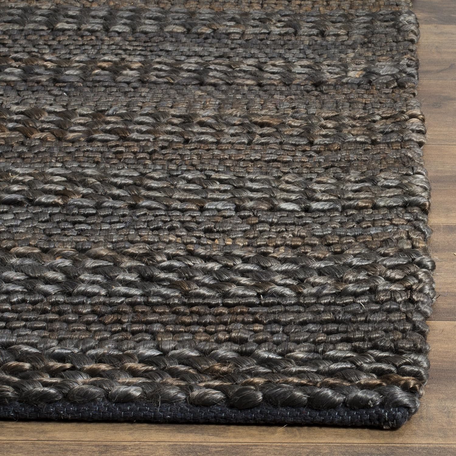 Safavieh NF212A-10 – Alfombra, Yute, Carbón