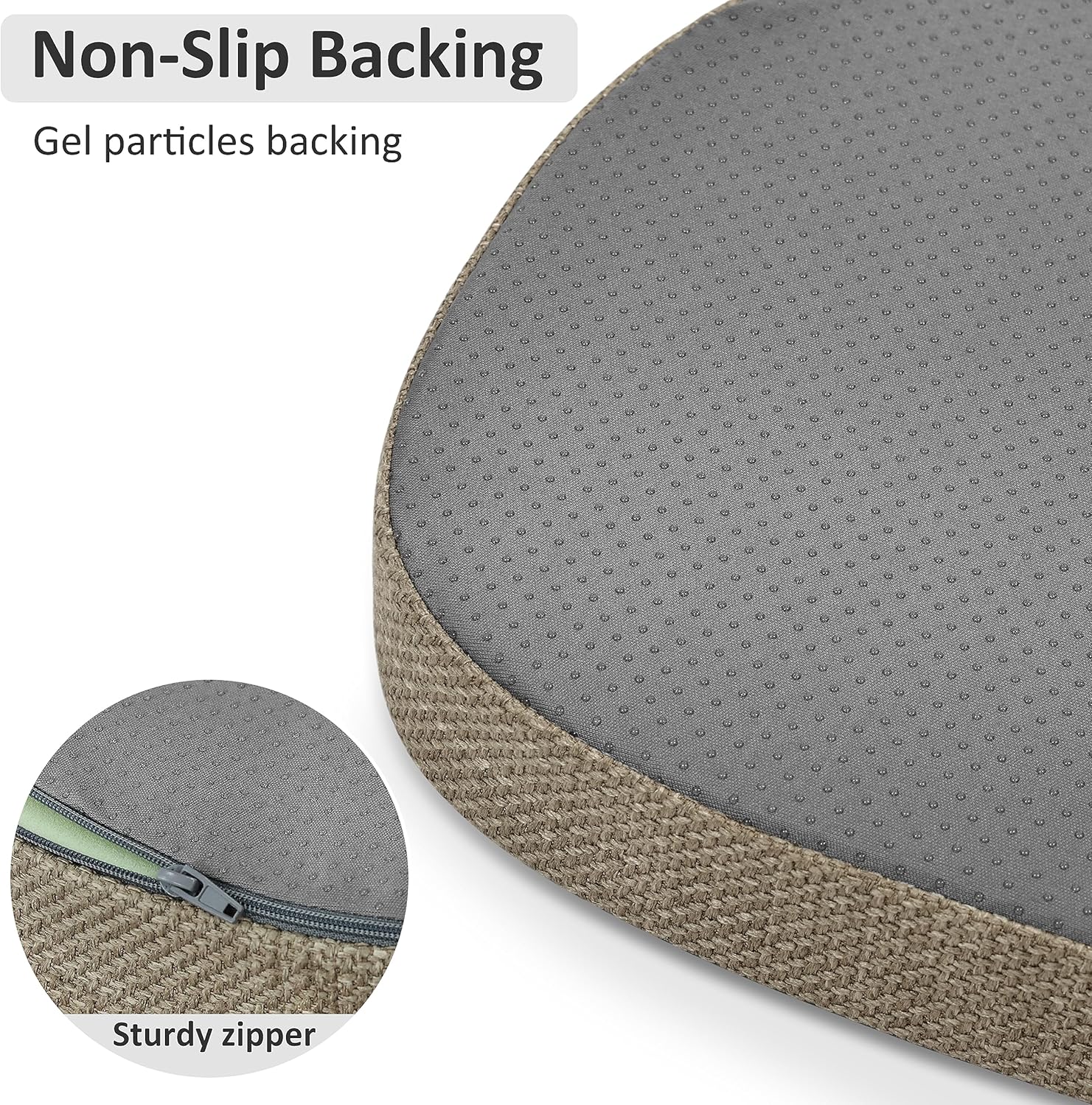 Shinnwa Windsor – Juego de 4 cojines para sillas de comedor, cojines de espuma de alta resistencia para sillas de cocina con lazos y funda