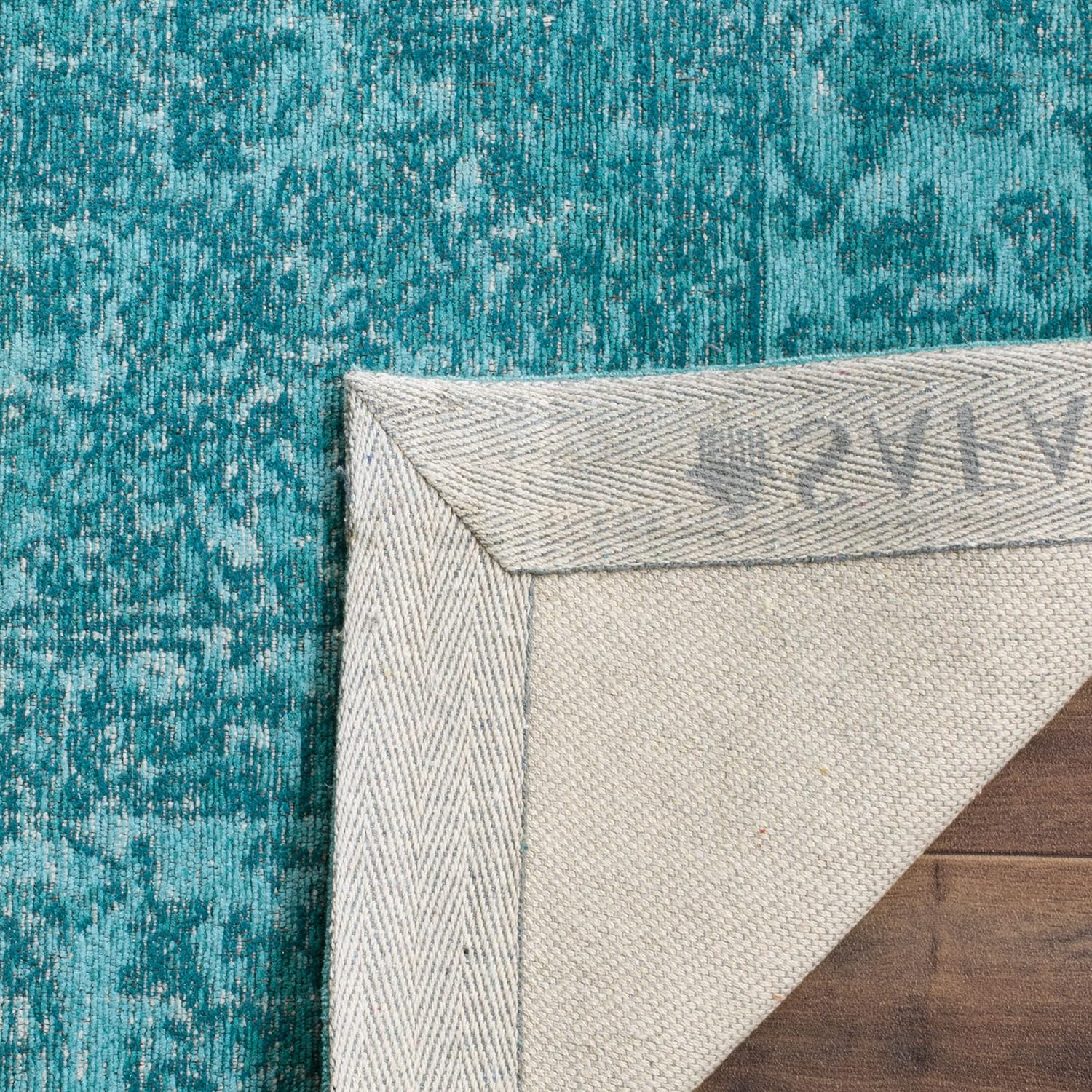 SAFAVIEH Classic Vintage Collection – Alfombra decorativa de 3 x 5 pies, diseño de medallón oriental de algodón, fácil cuidado, ideal para zonas de