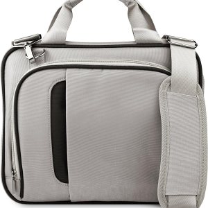 Vangoddy Bolsa de mensajero ligera plateada y negra para Tienda Kindle Fire HD (6, 7, 8, HDX 8.9, 10), HD Kids Edition Tablet Vangoddy Bolsa de mensajero ligera plateada y negra para Tienda Kindle Fire HD (6, 7, 8, HDX 8.9, 10), HD Kids Edition Tablet
