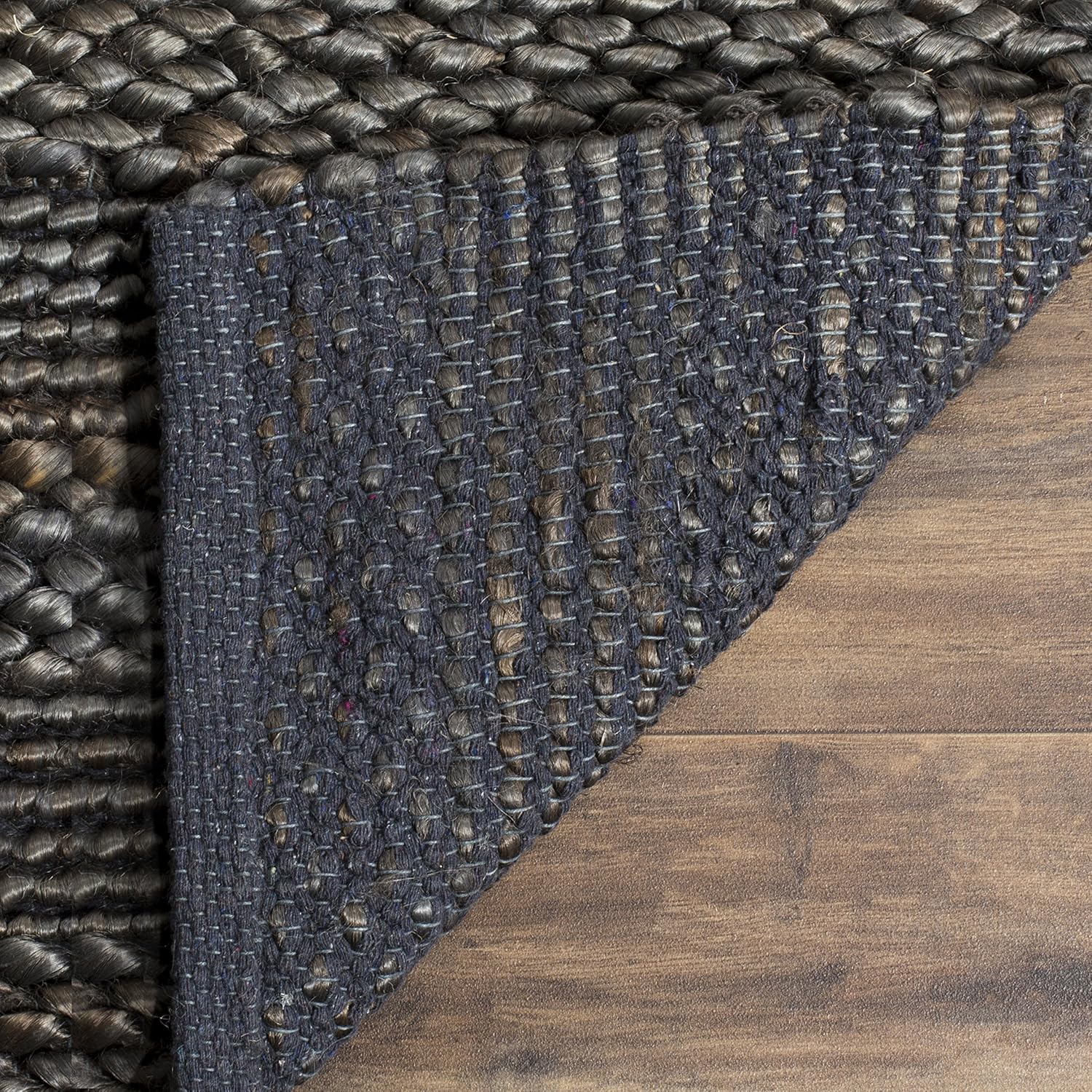 Safavieh NF212A-10 – Alfombra, Yute, Carbón