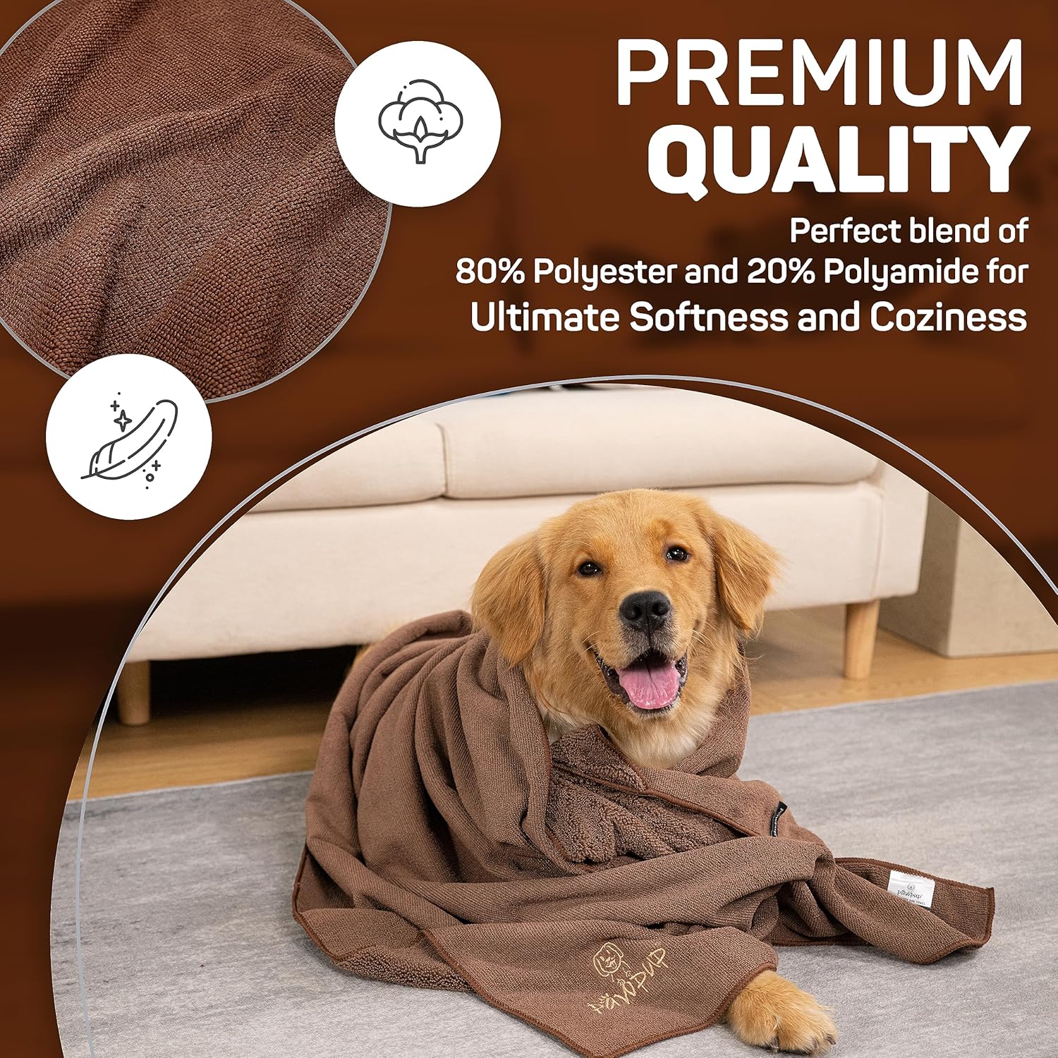 Toalla para perros súper absorbente, de secado rápido, toalla de microfibra súper suave para perros, gatos y otras mascotas (55 x 28 pulgadas,